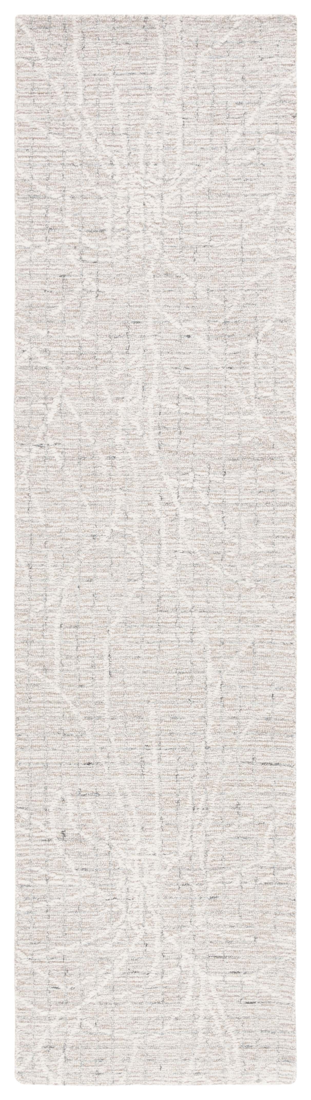 Ivory Beige Hand-Tufted Wool Runner Area Rug