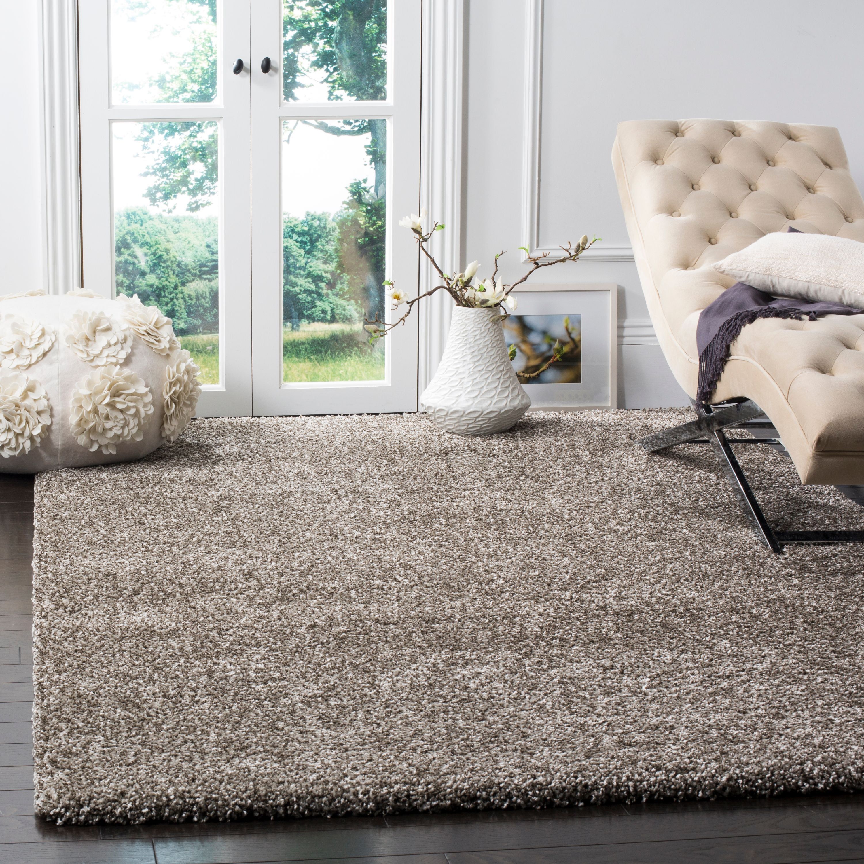 Milan Shag 11' x 16' Gray Plush Area Rug