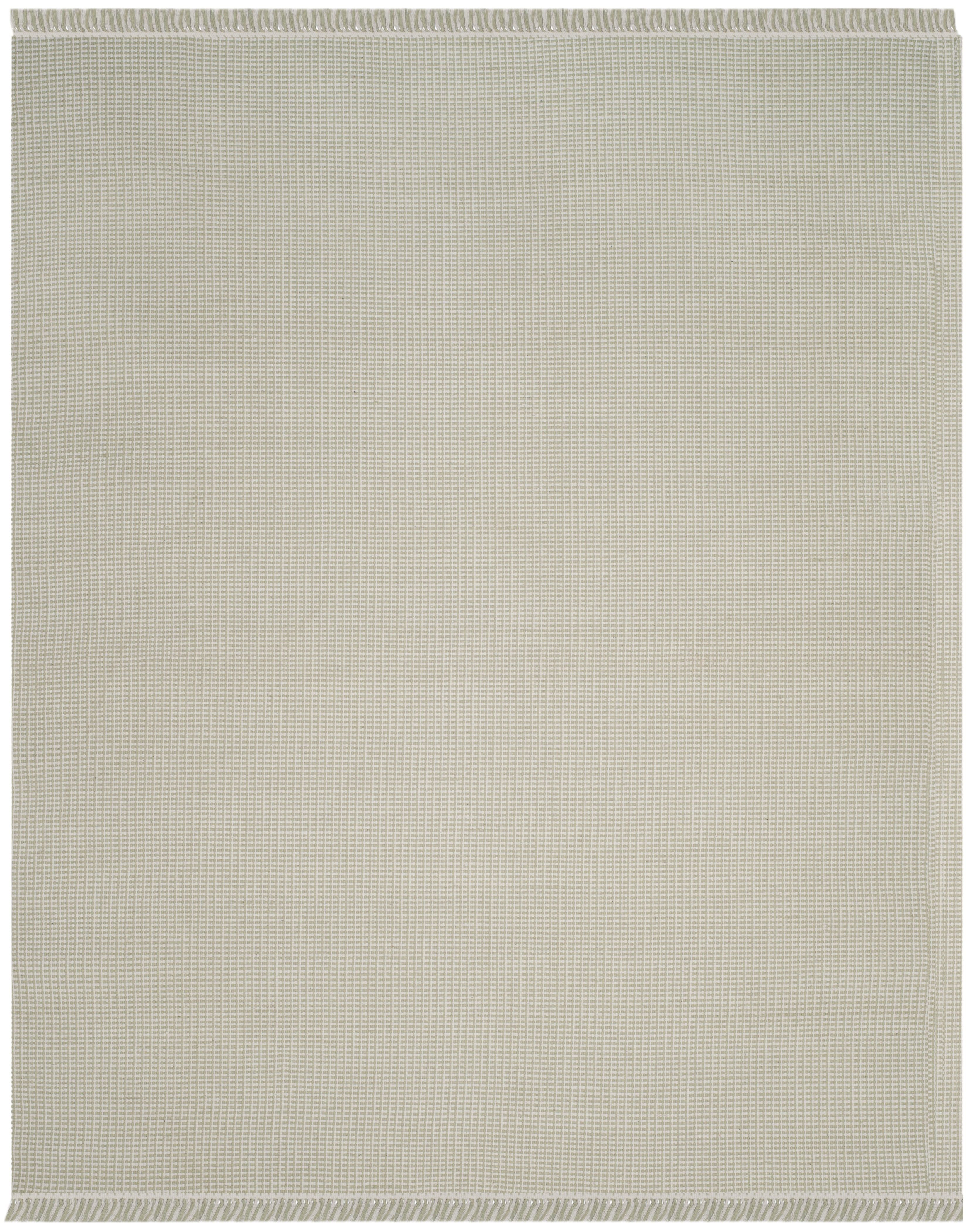 Handwoven Ivory Cotton Flatweave 54"x16" Decorative Rug