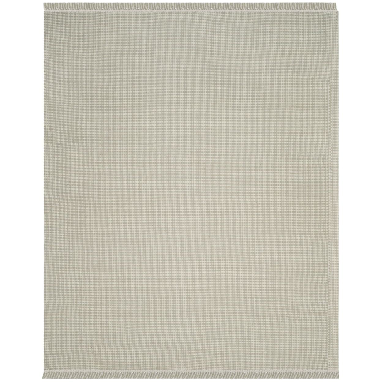 Handwoven Ivory Cotton Flatweave 54"x16" Decorative Rug