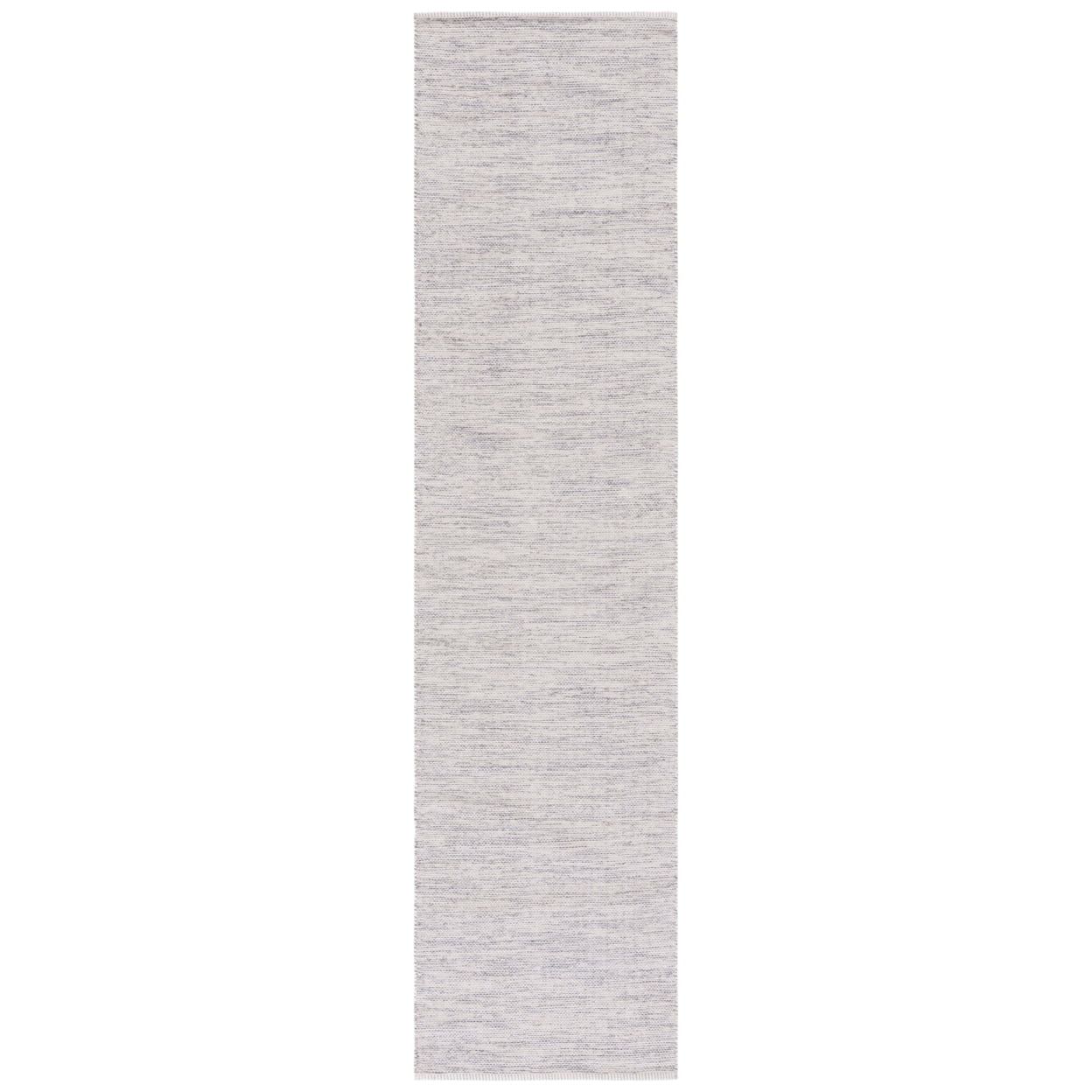 Ivory Abstract Handwoven Cotton 27'' Flatweave Rug