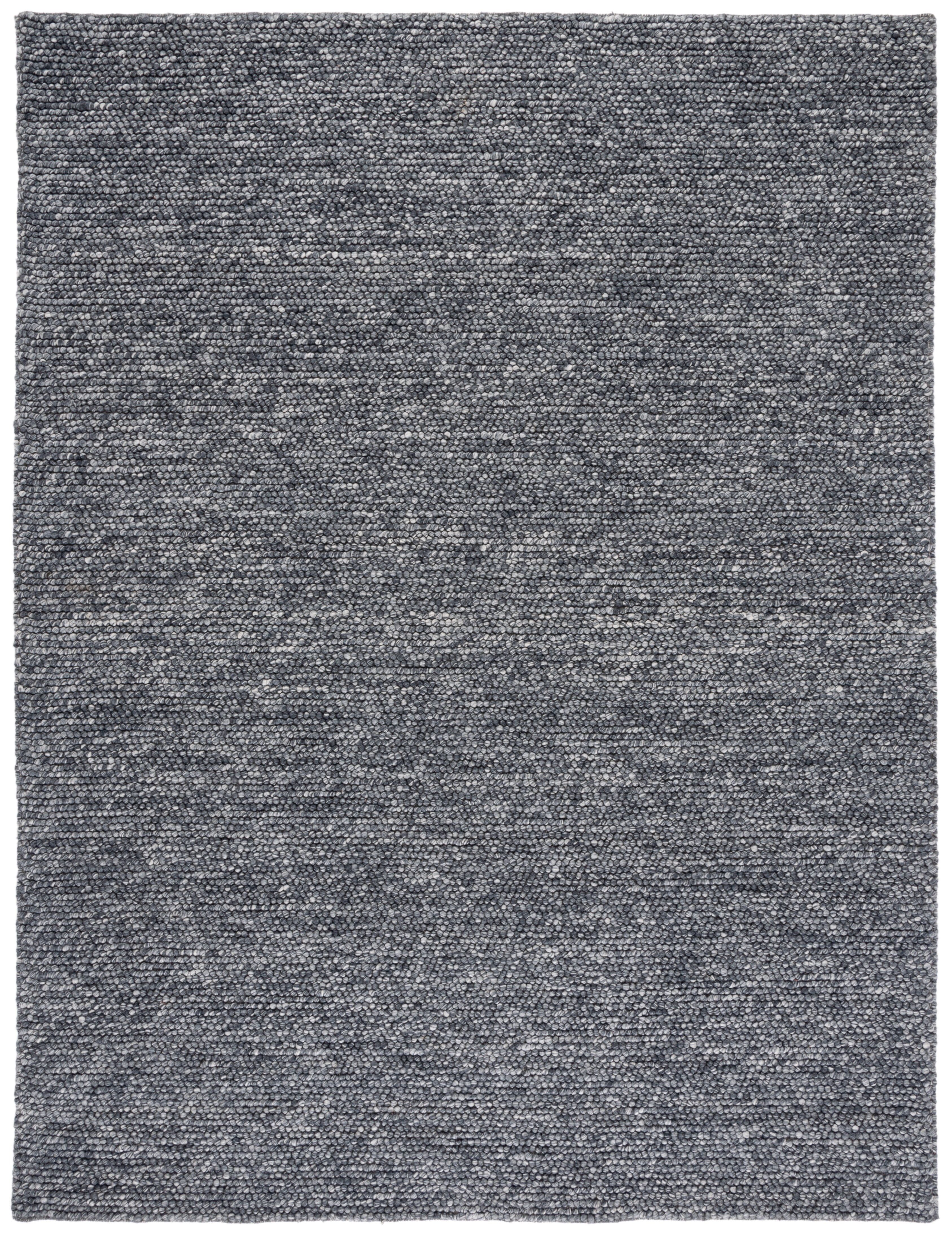 Dark Grey 9' x 12' Handmade Wool Flatweave Area Rug