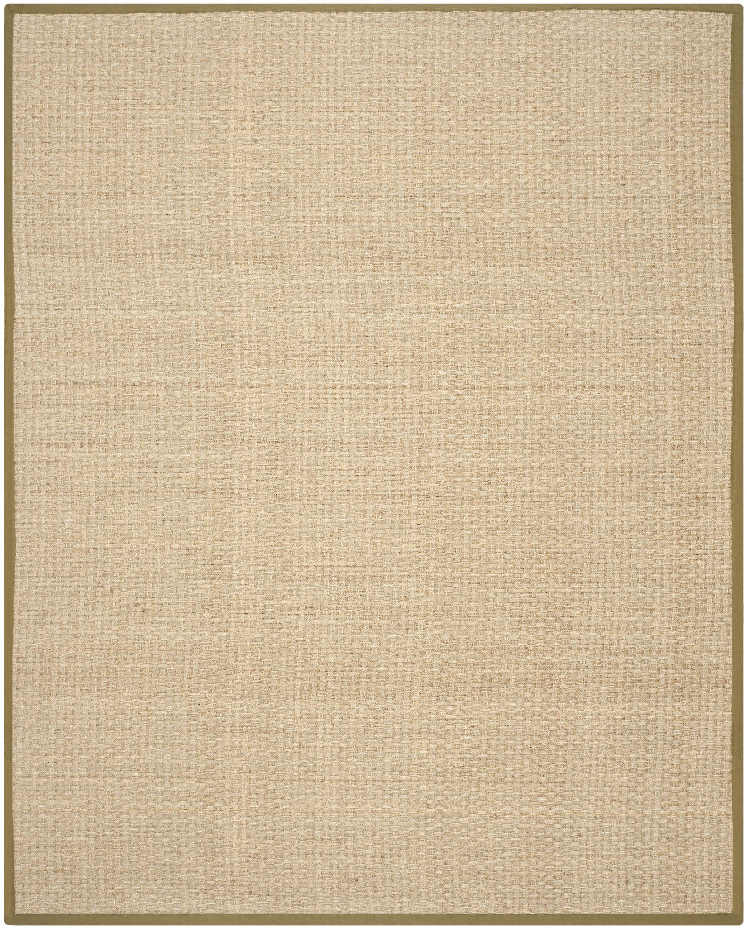 Handmade Natural Olive Cotton Area Rug 54" x 12"