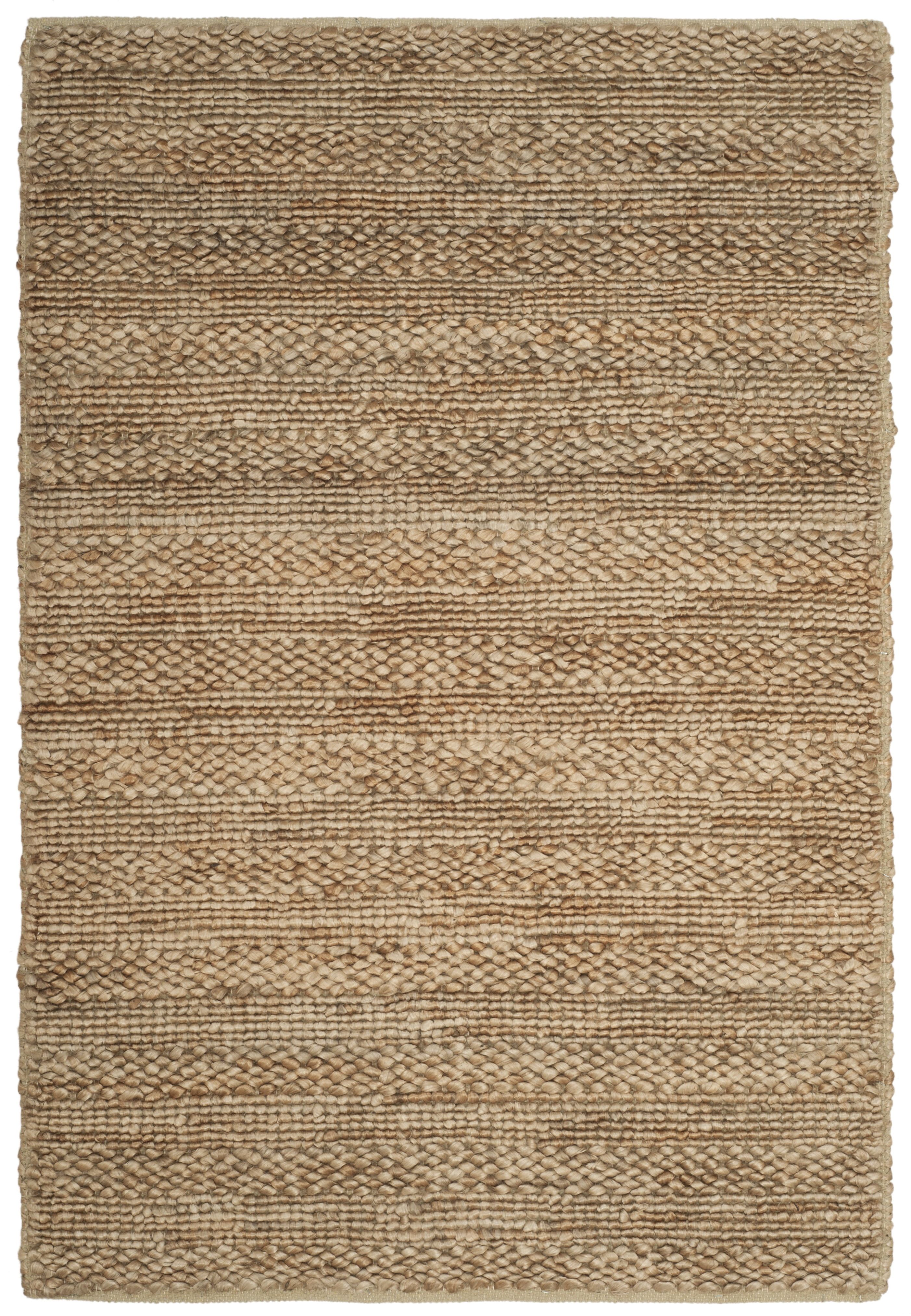 Handwoven Natural Jute Braided Rug - 2' x 3'