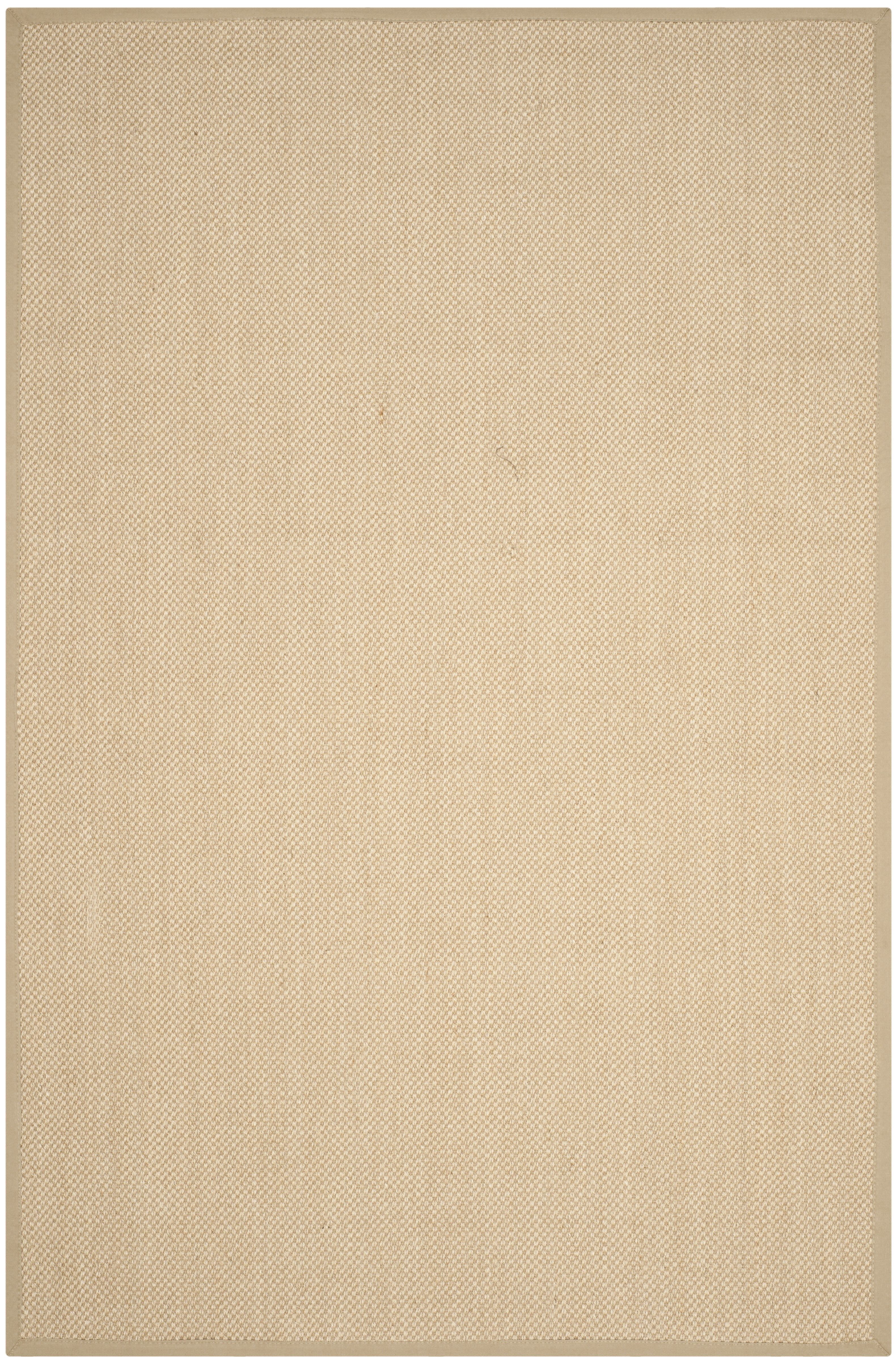 Maize and Linen Flat Woven Cotton Area Rug, 6' x 8'