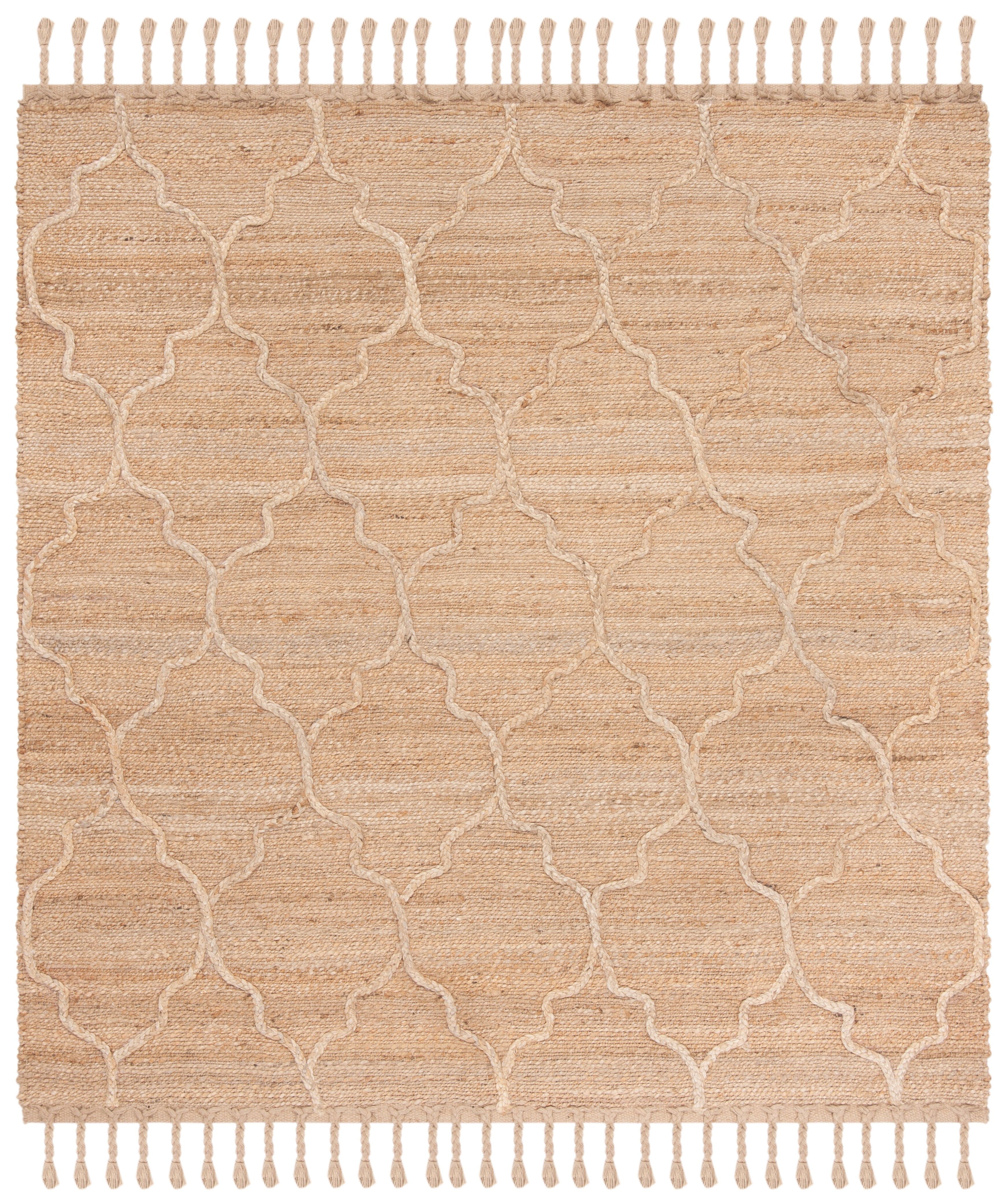 Eco-Friendly Handwoven Natural Fiber 4' Square Rug