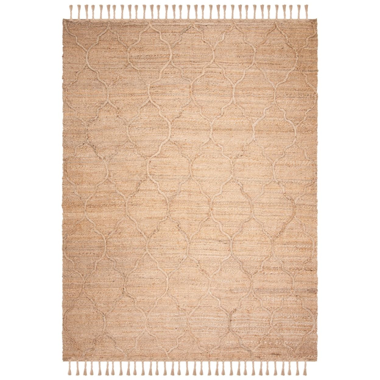 Handmade Natural Wool Rectangular 9' x 12' Area Rug