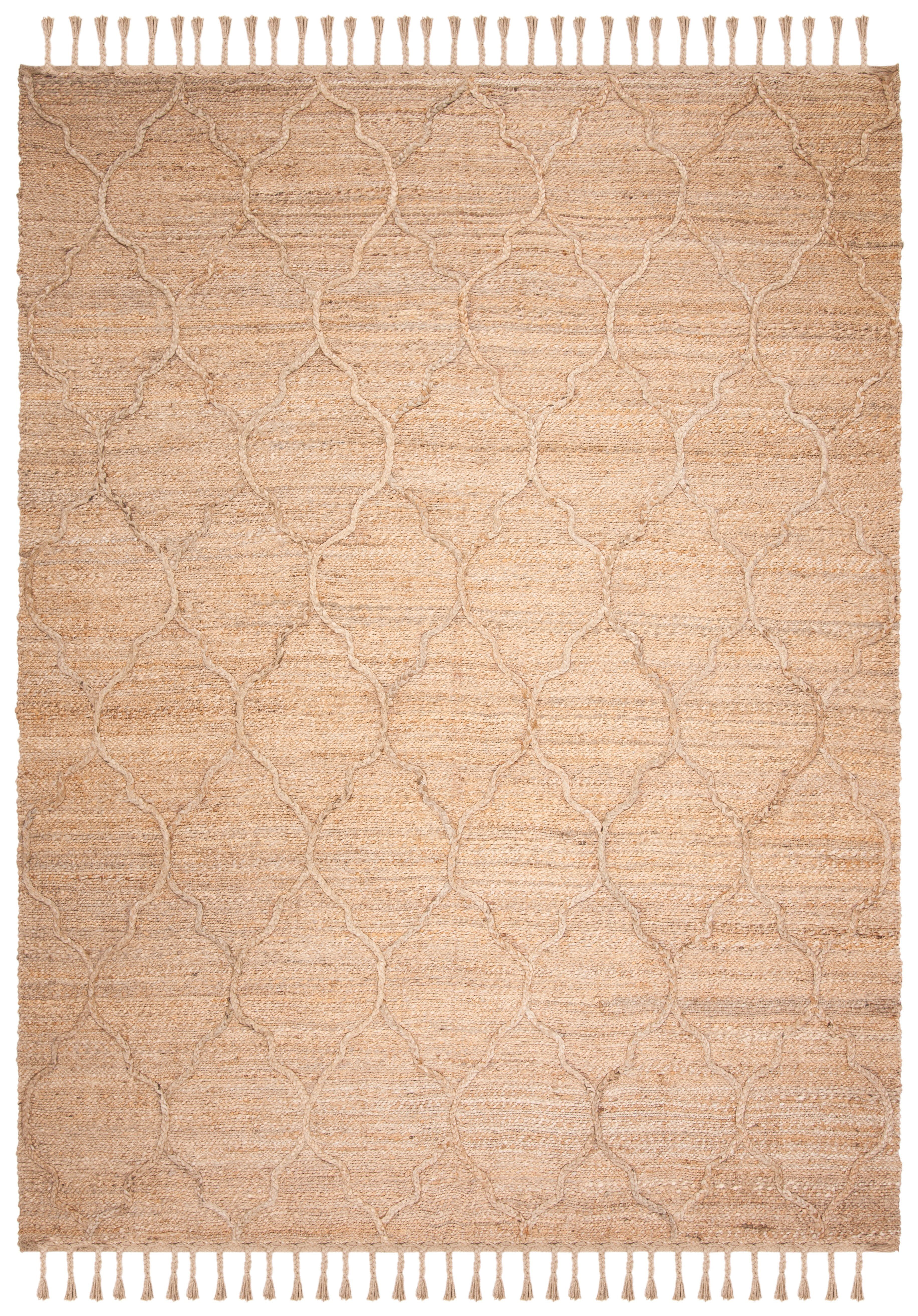 Handmade Natural Wool Rectangular 9' x 12' Area Rug