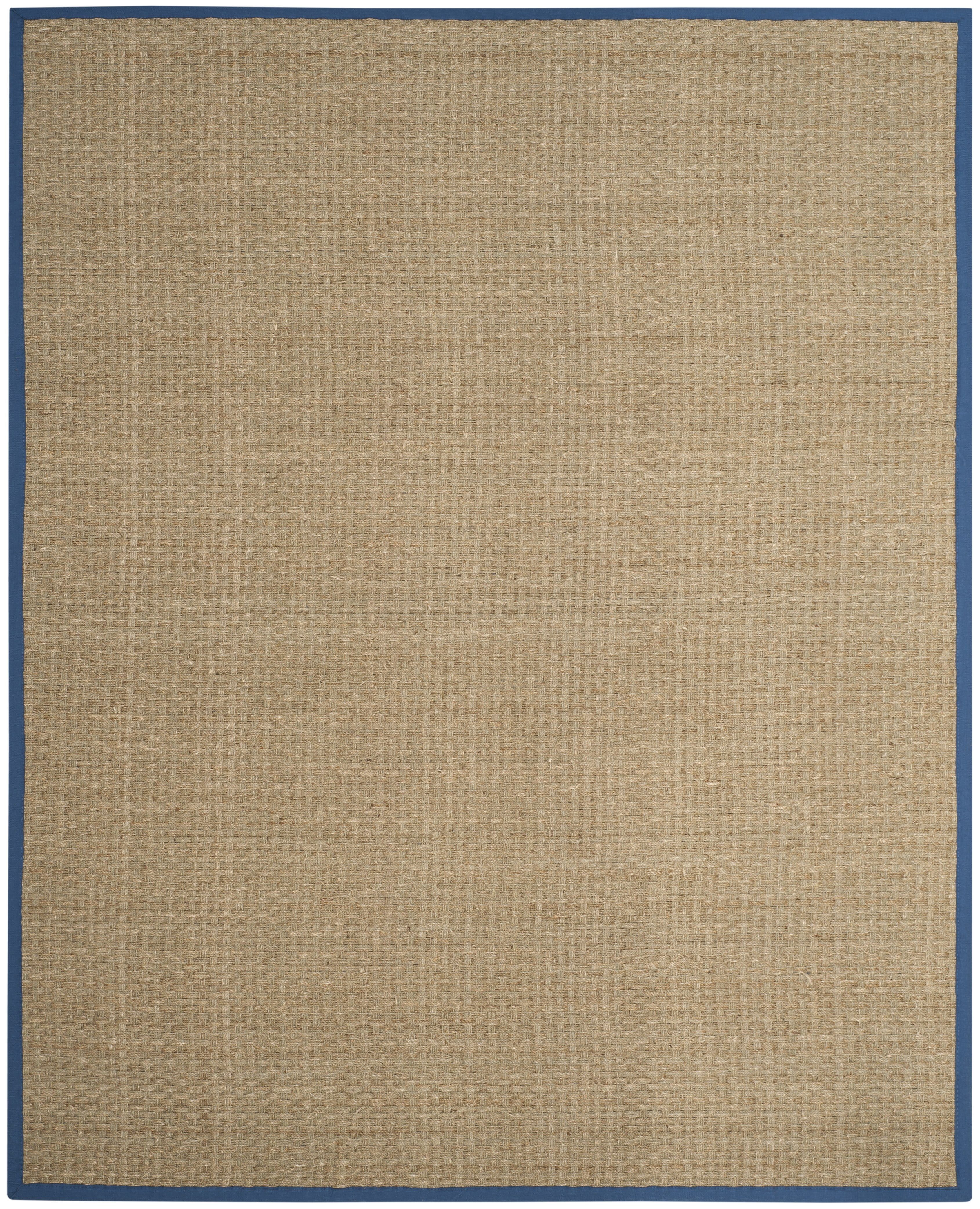 Coastal Charm Natural/Navy Cotton Blend 9' x 12' Area Rug