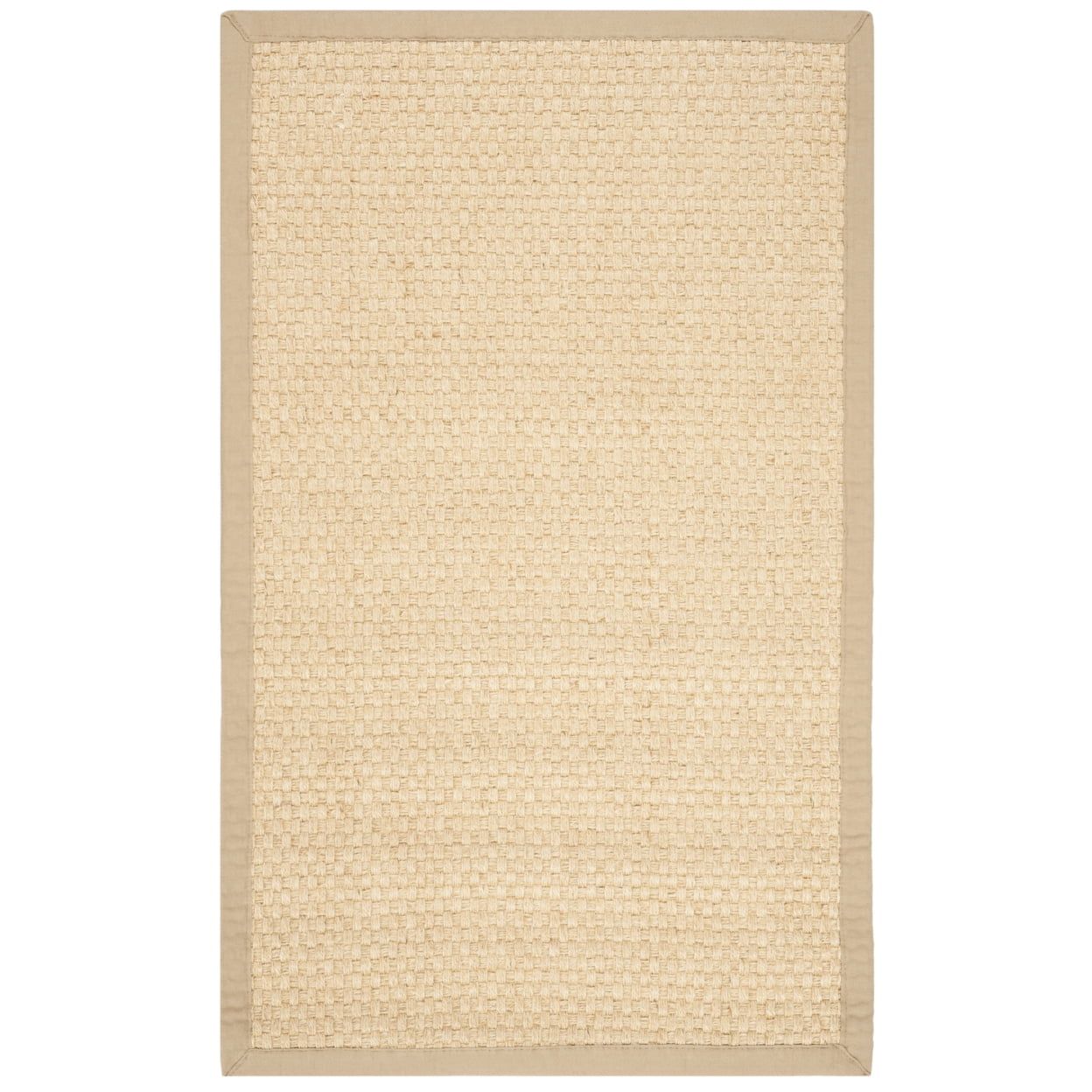 Natural Beige Jute Non-Slip Area Rug, 2'3" x 4'