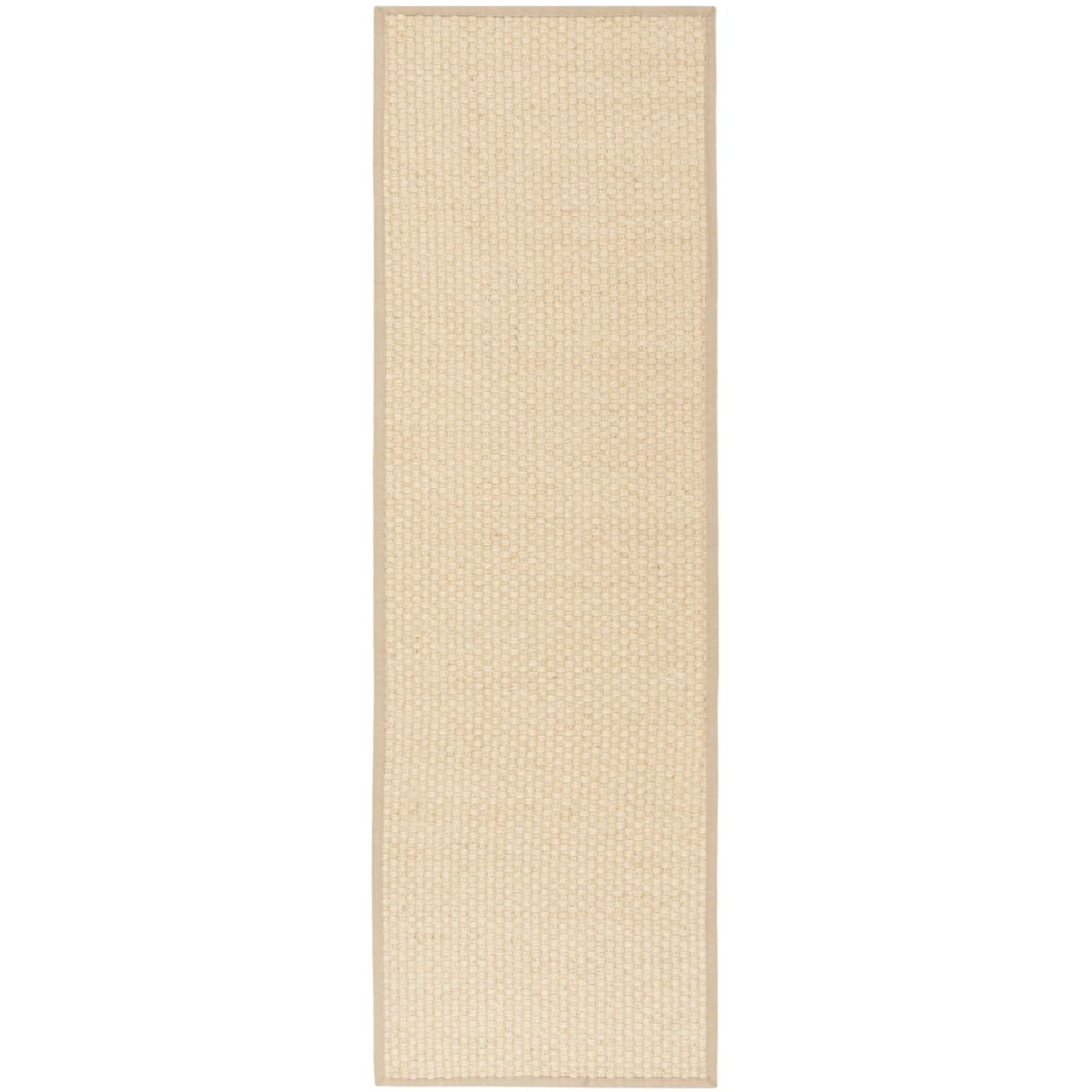 Natural Beige Sisal Non-slip Runner Rug 2' 6" x 6'