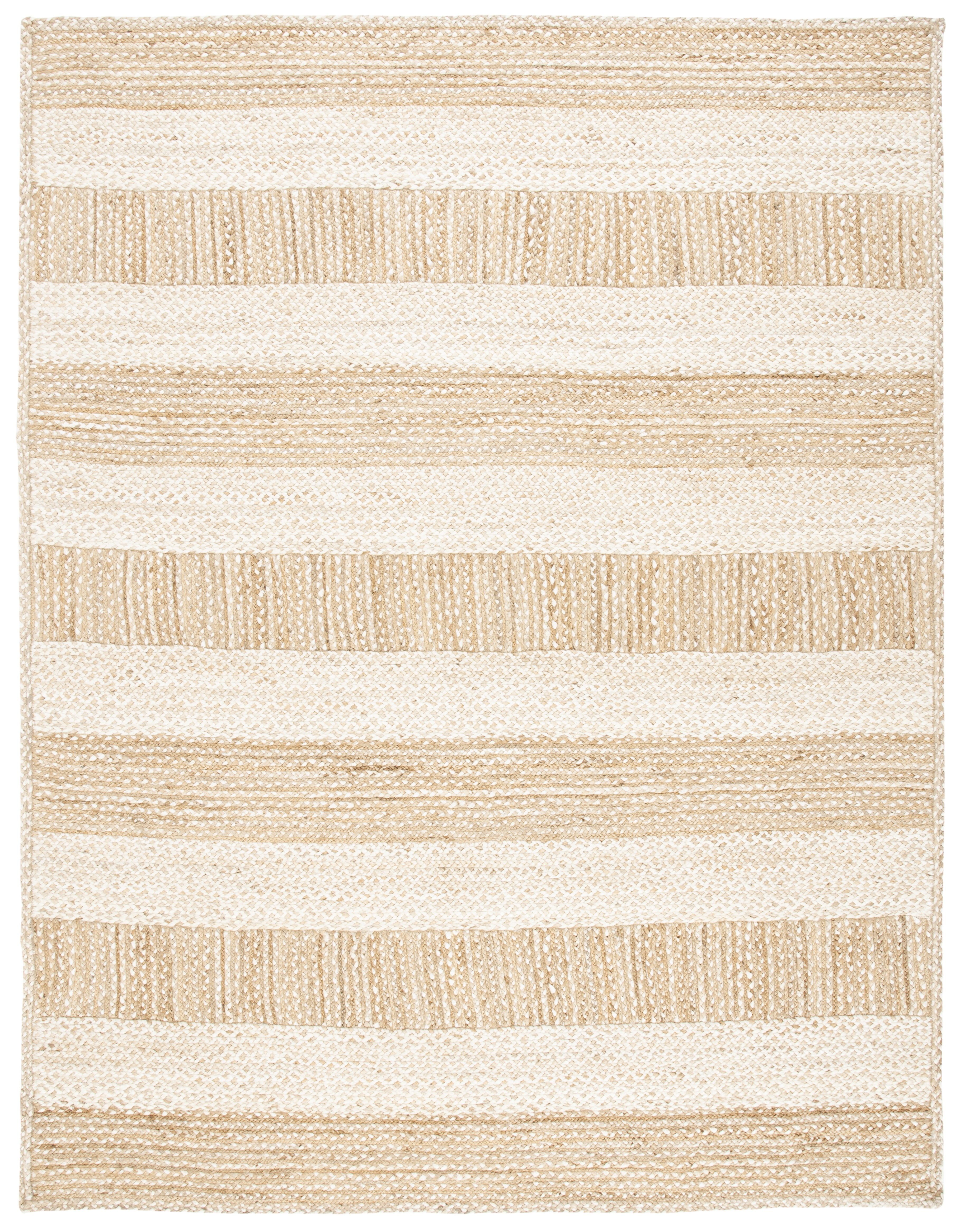 Natural Ivory Handwoven Jute Area Rug, 9' x 12'