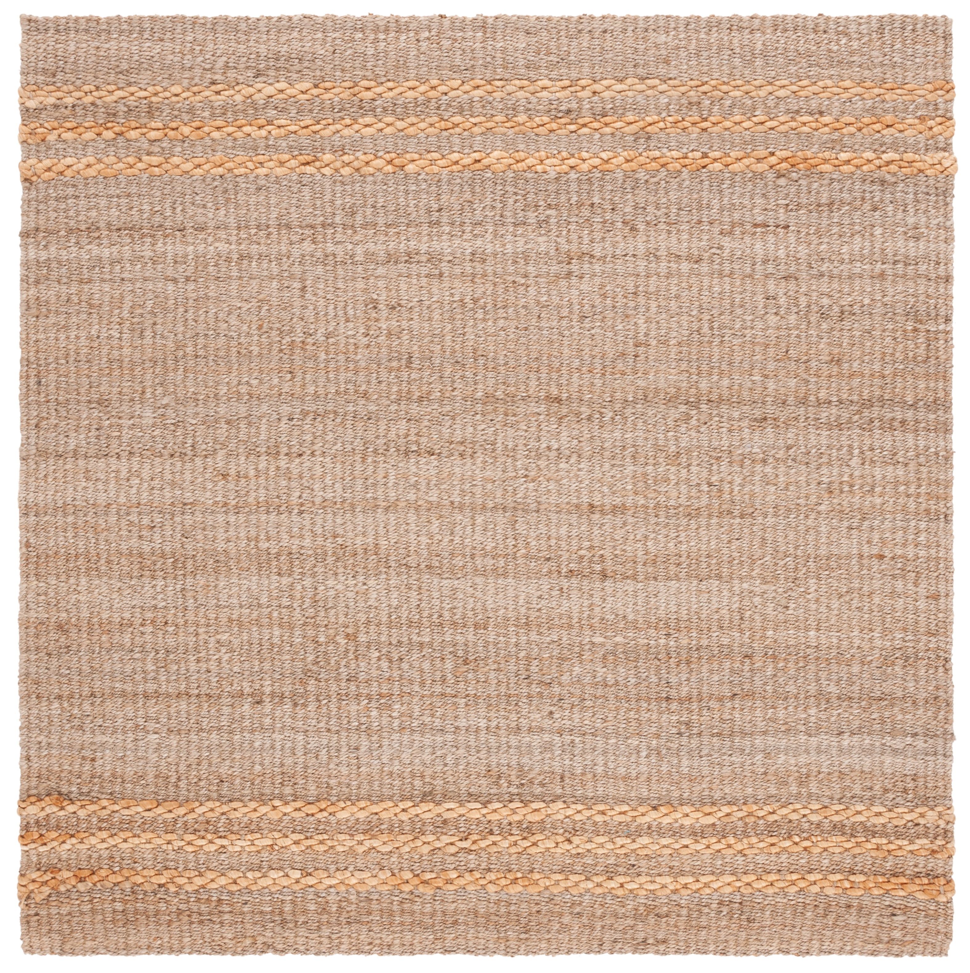 Natural Sisal and Sea Grass Square Area Rug, 6' x 6'