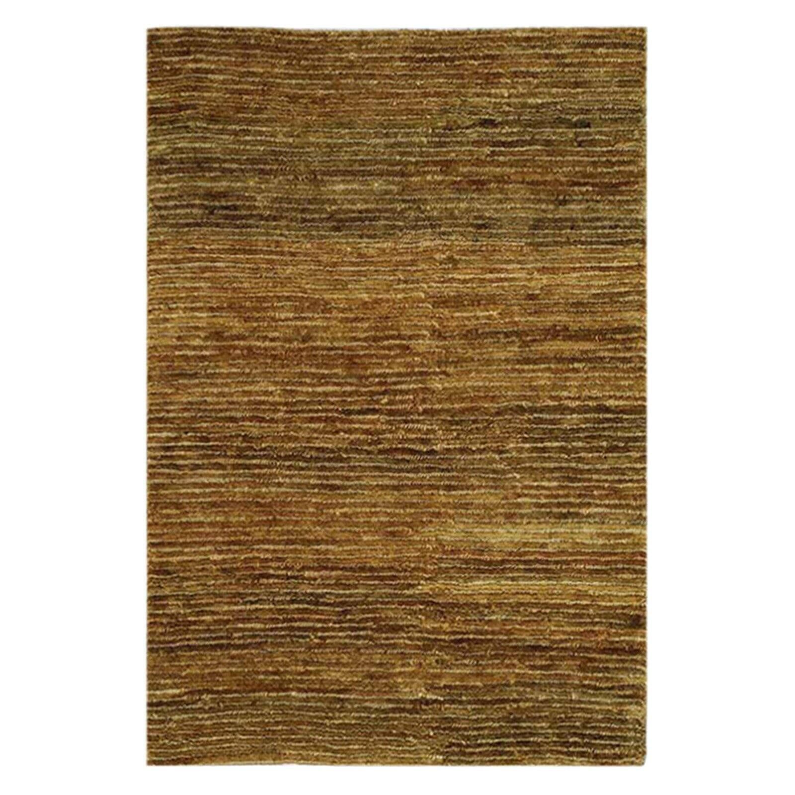 SAFAVIEH Organic Elissa Solid Braided Jute Area Rug, Gold, 9' x 12'