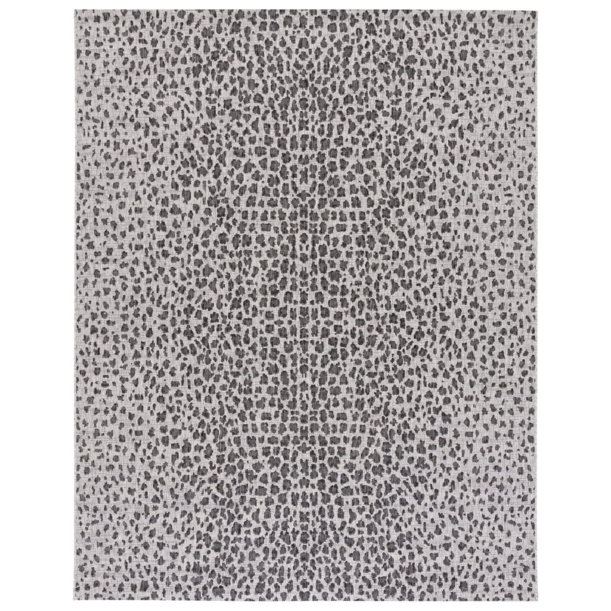 Elegant 10'x10' Square Gray Synthetic Outdoor Rug