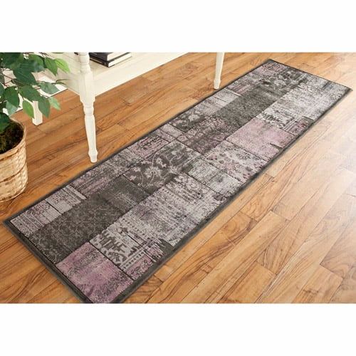 Luxurious Square Charcoal Multi Viscose Chenille Silk Area Rug