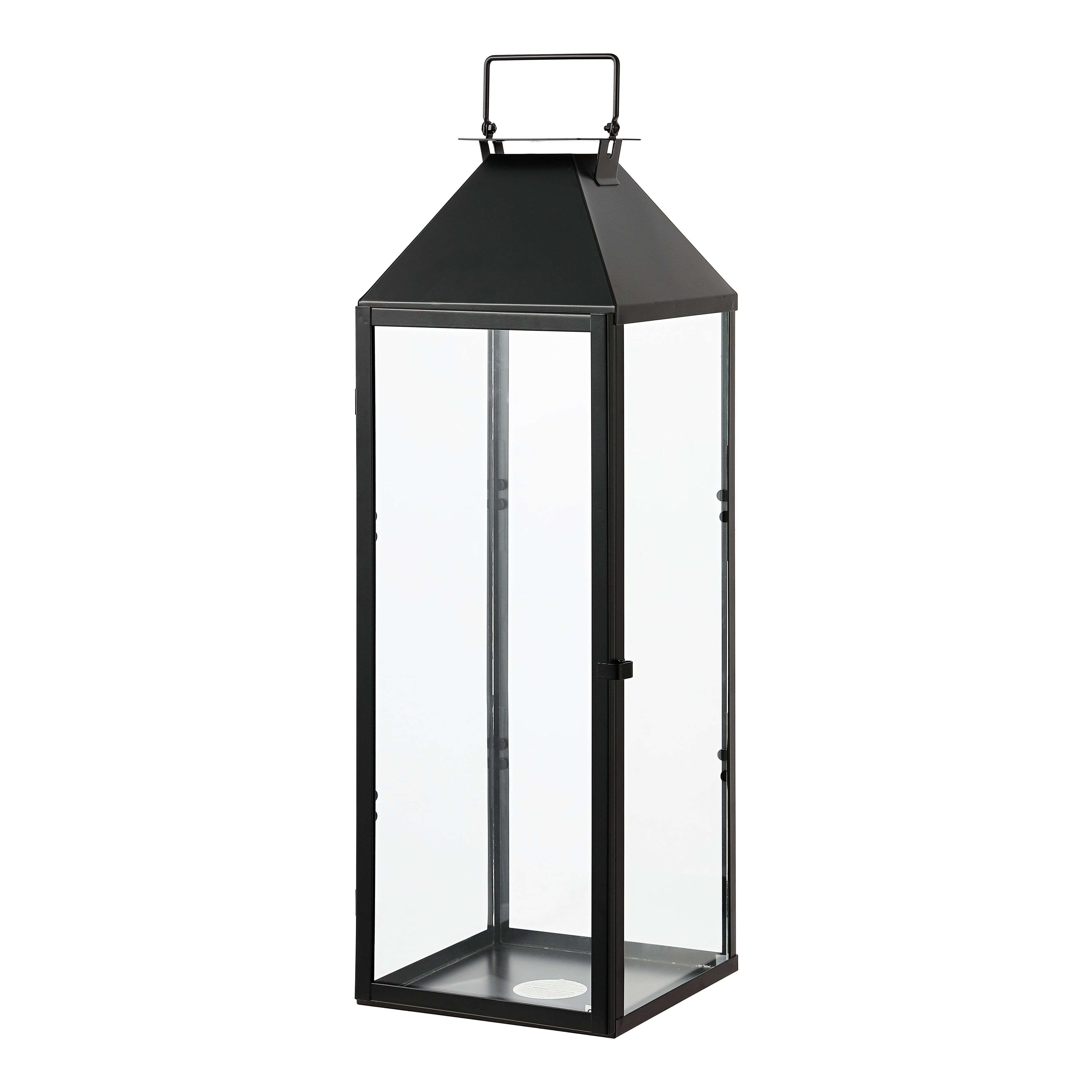 Ruane Black Metal 26" Outdoor Candle Lantern