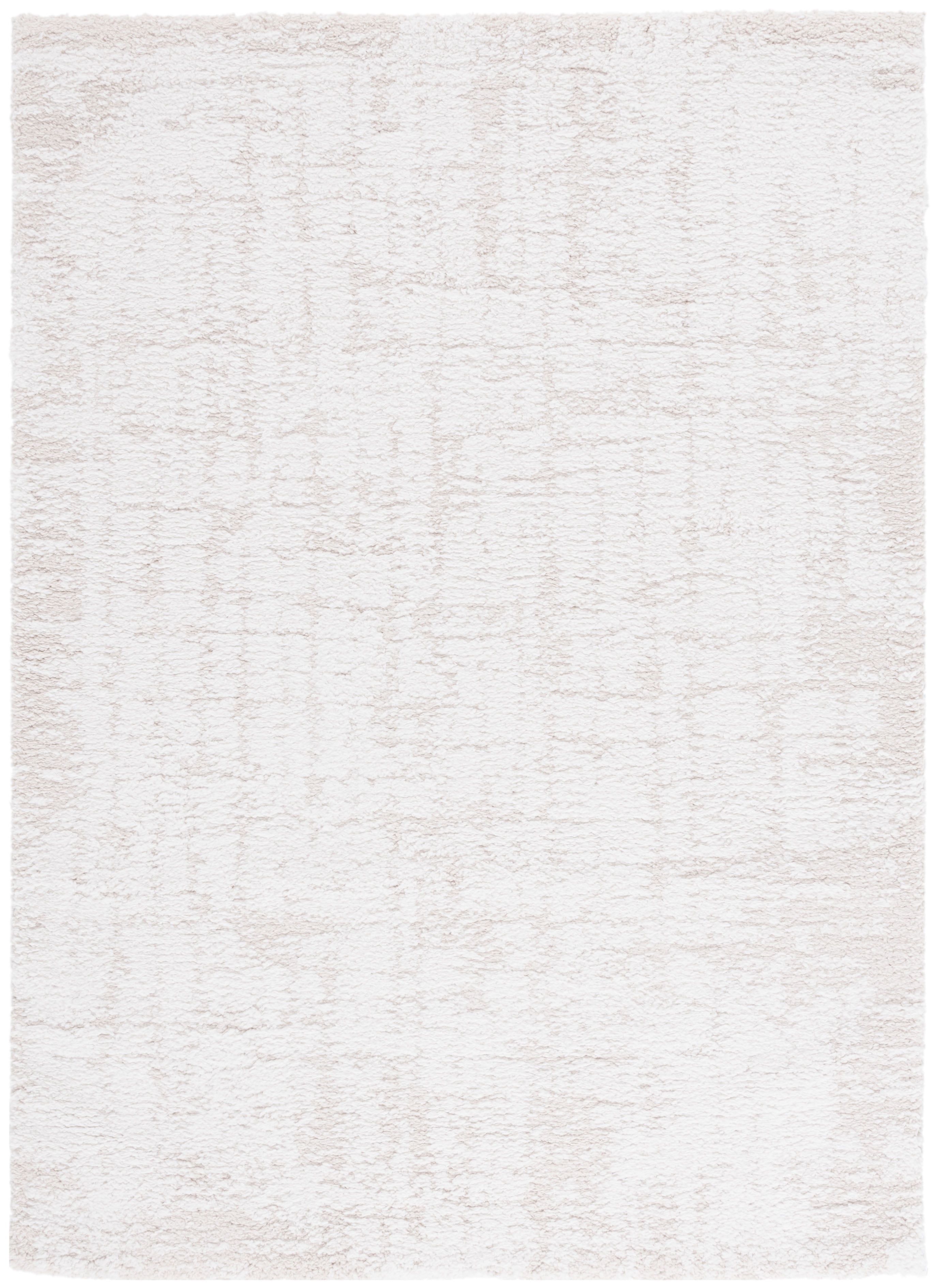 Ivory and Light Beige 4' x 6' Shag Area Rug