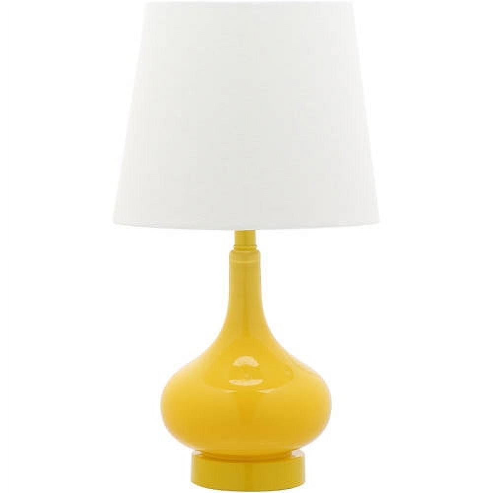 Amy Yellow Gourd Mini Table Lamp with White Shade