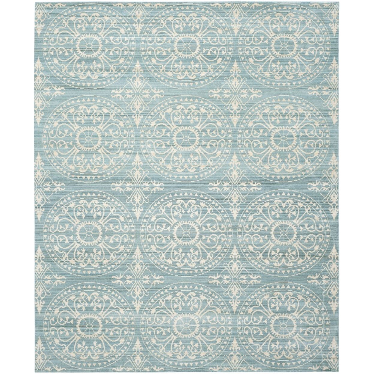 Alpine Cream Reversible Synthetic 4' x 6' Easy Care Rug