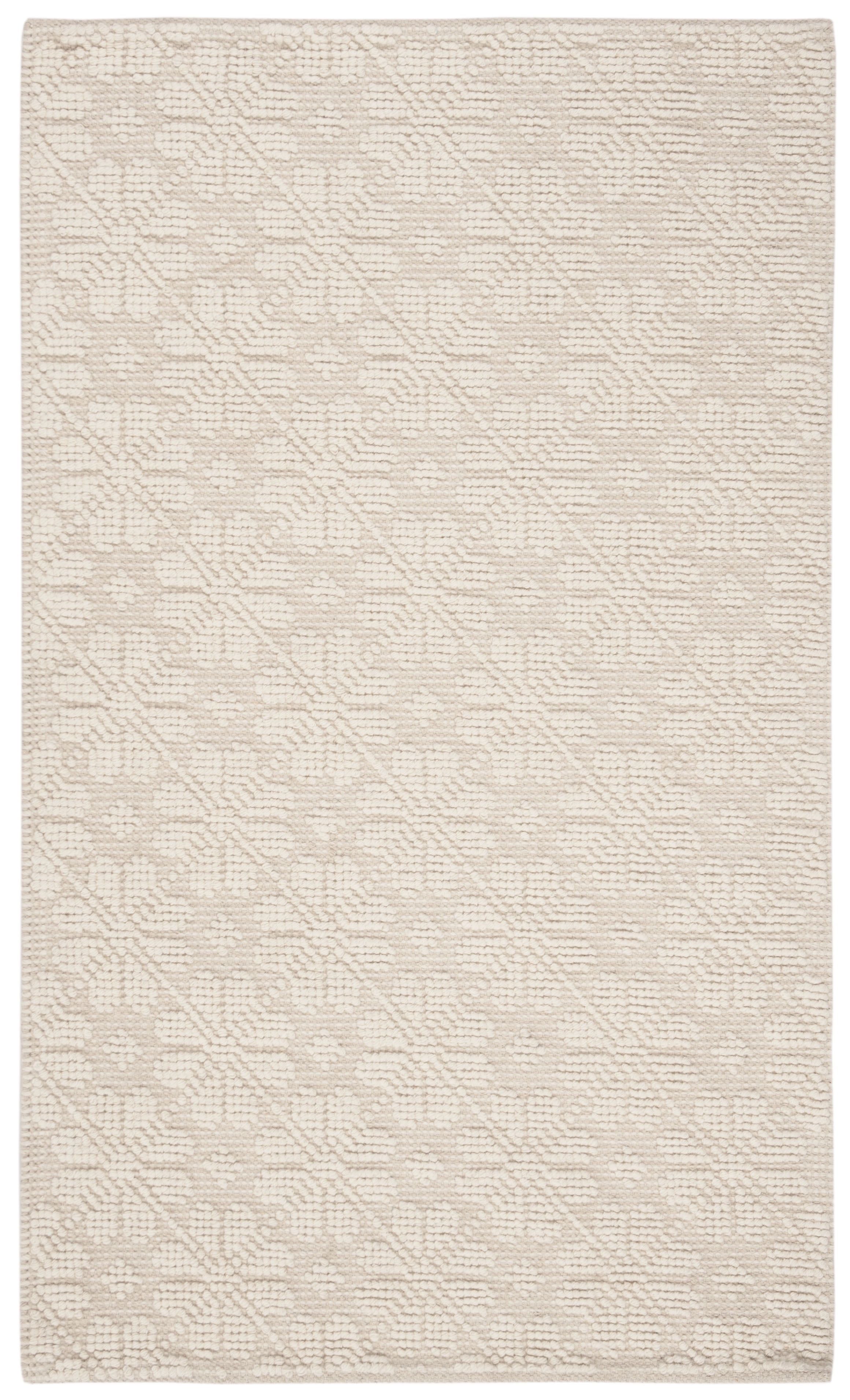 Ivory Handmade Tufted Wool and Cotton Area Rug, 2'3" x 4'