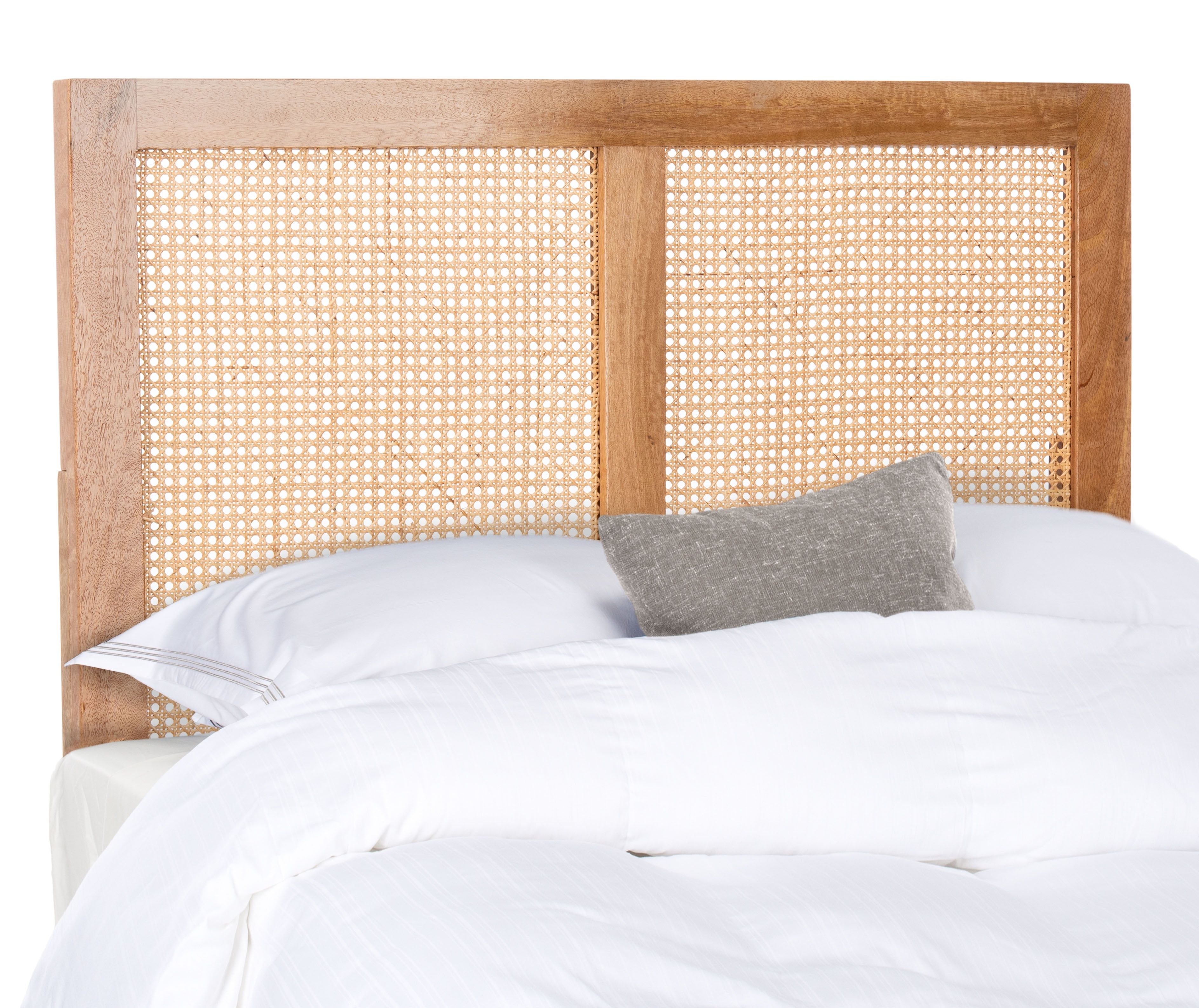 Vienna Natural Cane and Mango Wood Twin Headboard