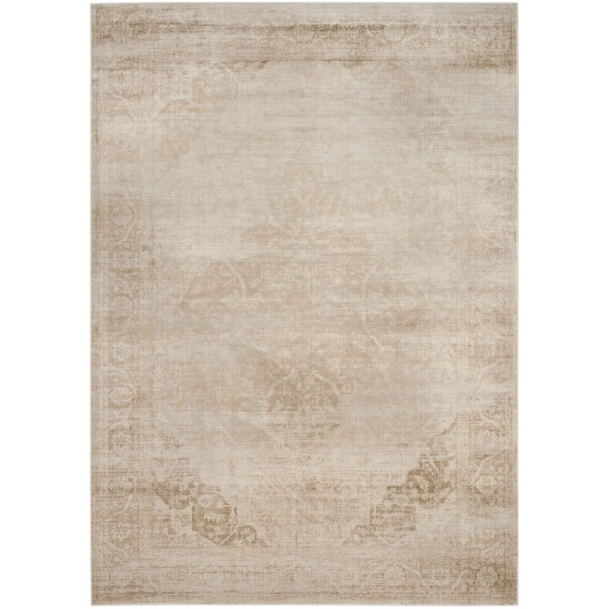 Elegant Stone & Wool 9' x 12' Reversible Rectangular Area Rug