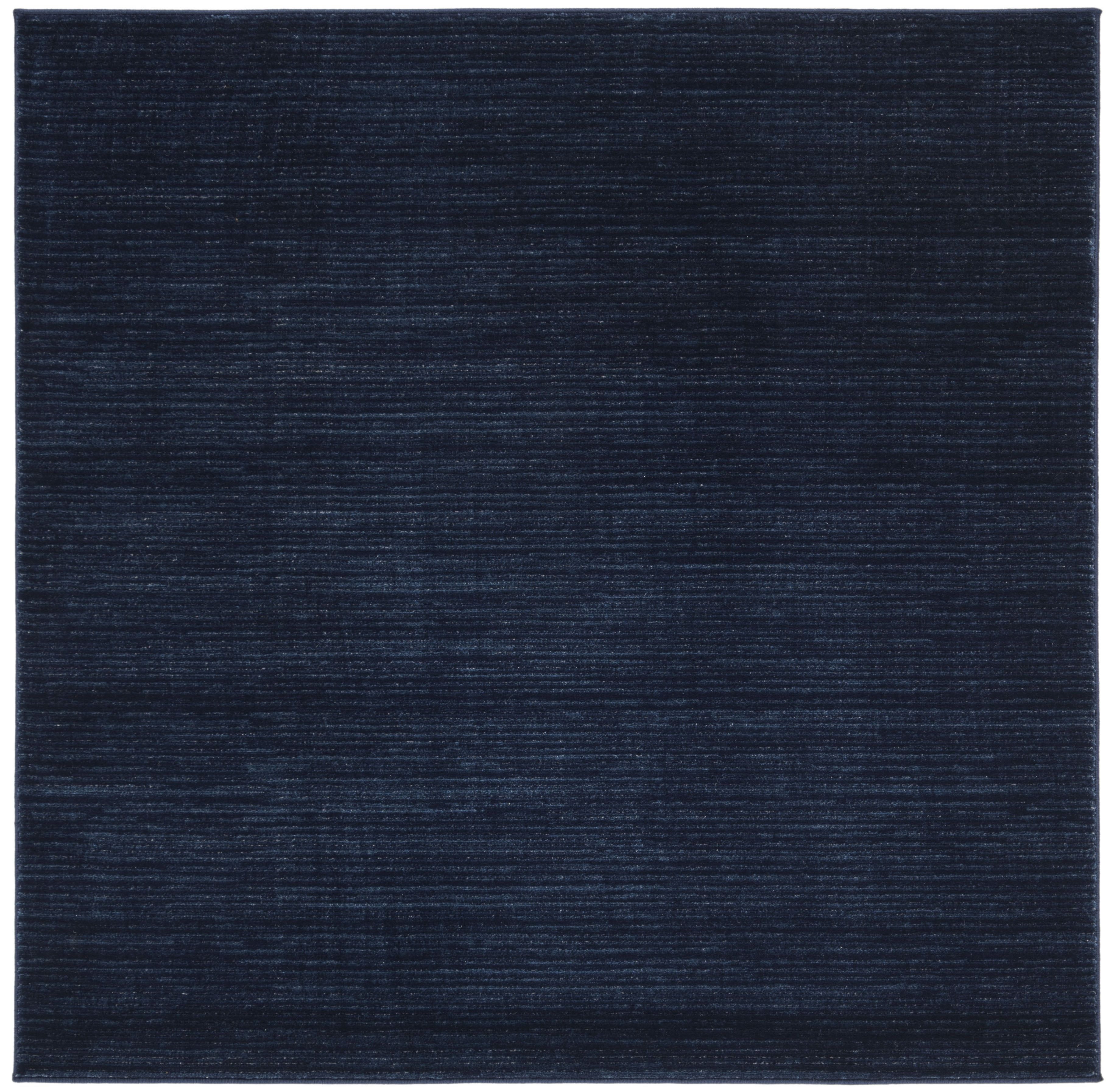 Navy Abstract Flat Woven Square Area Rug, 10' x 10'