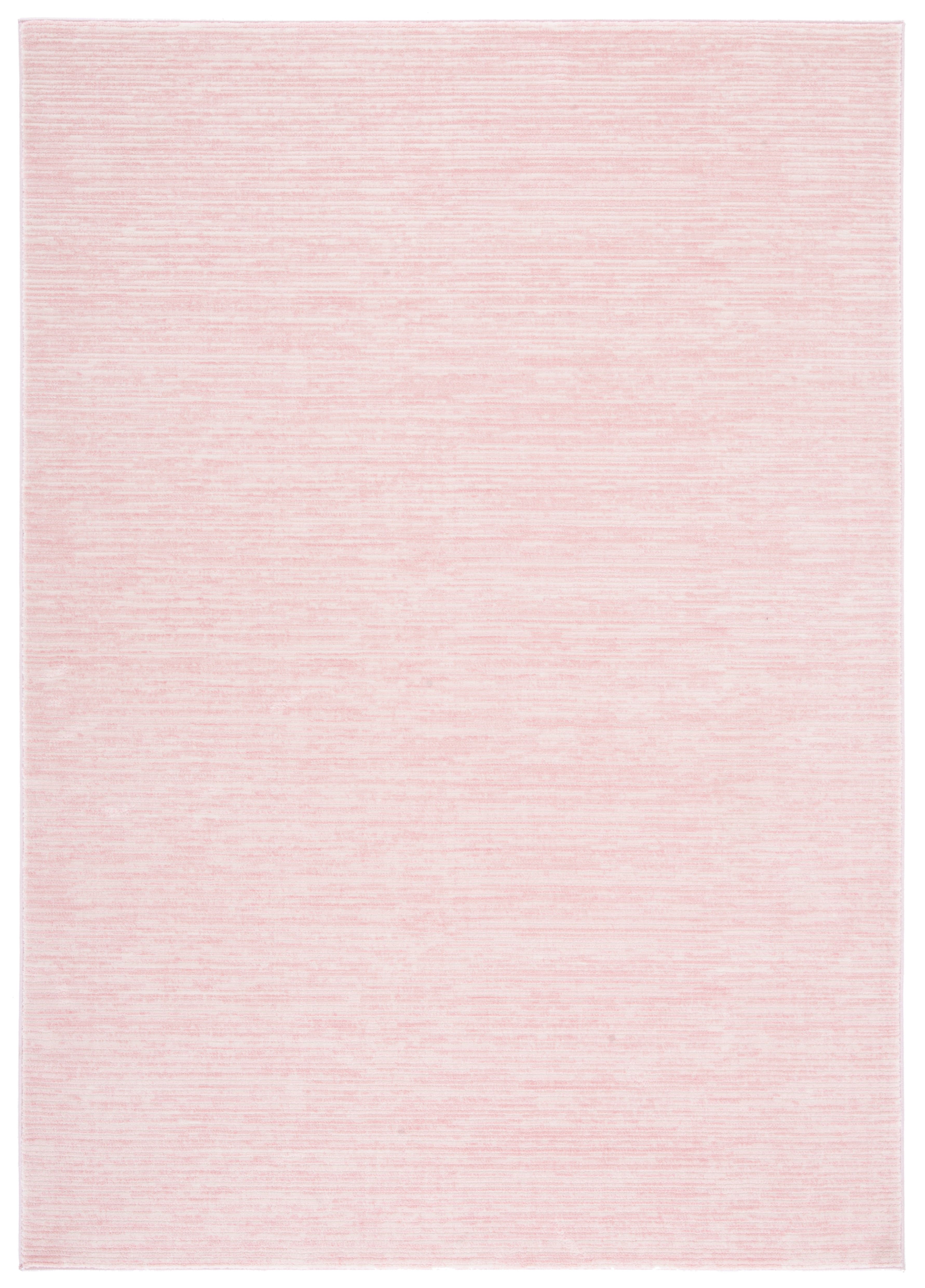 Pink Flat Woven Synthetic Rectangular Area Rug, 3' x 5'