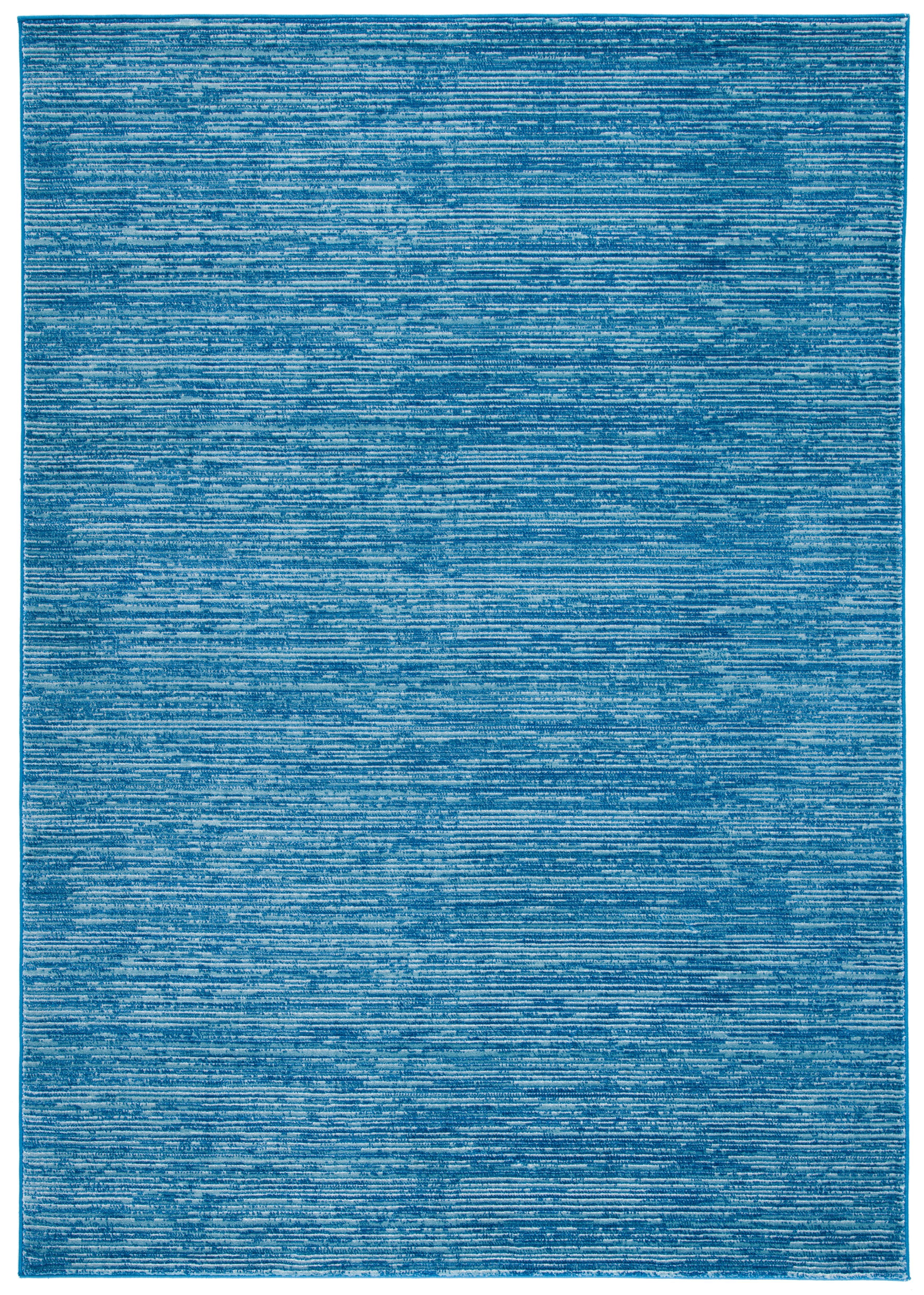 Blue Abstract Flat Woven Synthetic 4' x 6' Area Rug