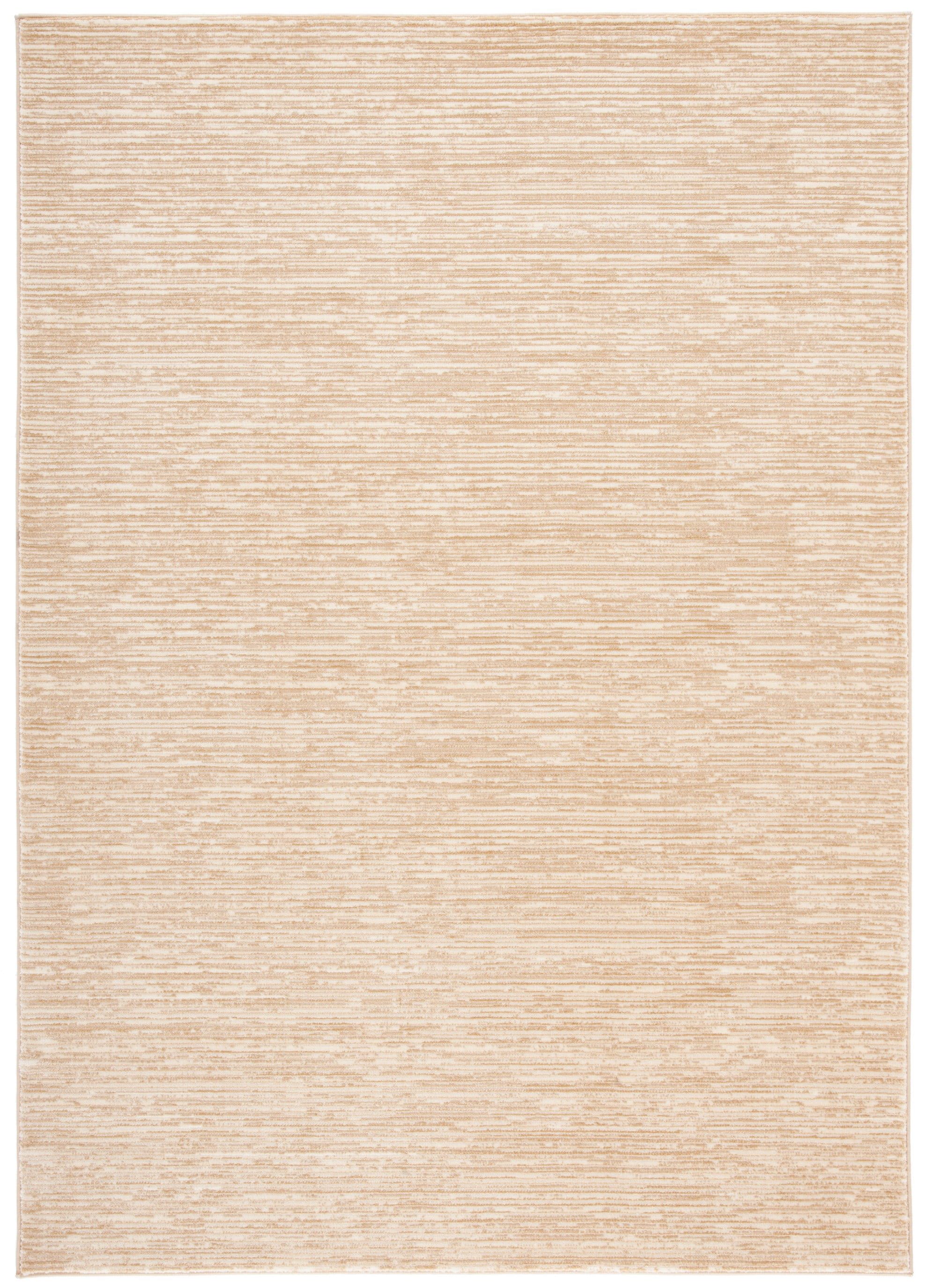 Beige Rectangular Flat Woven Synthetic Area Rug