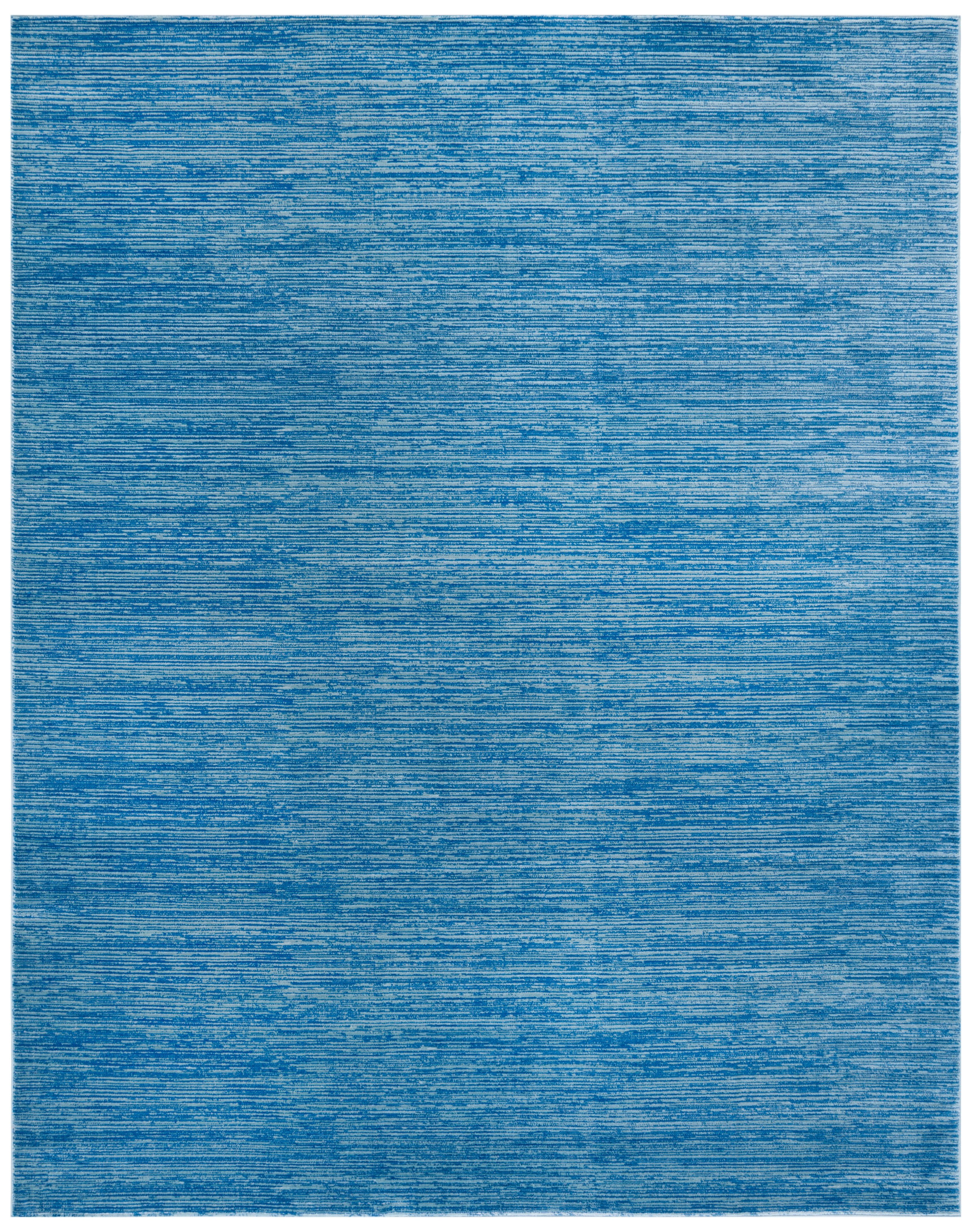 Blue Flat Woven Synthetic 9' x 12' Area Rug