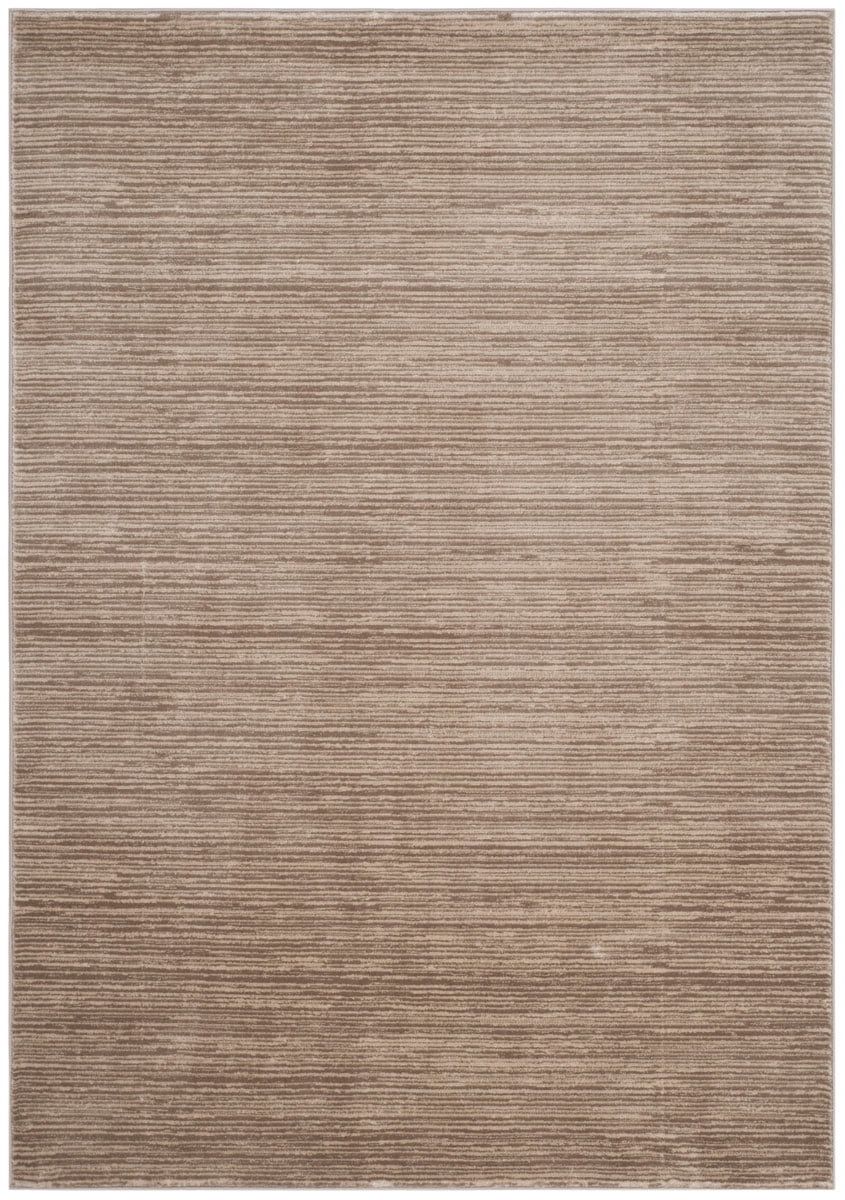 Light Brown 9' x 12' Solid Synthetic Area Rug