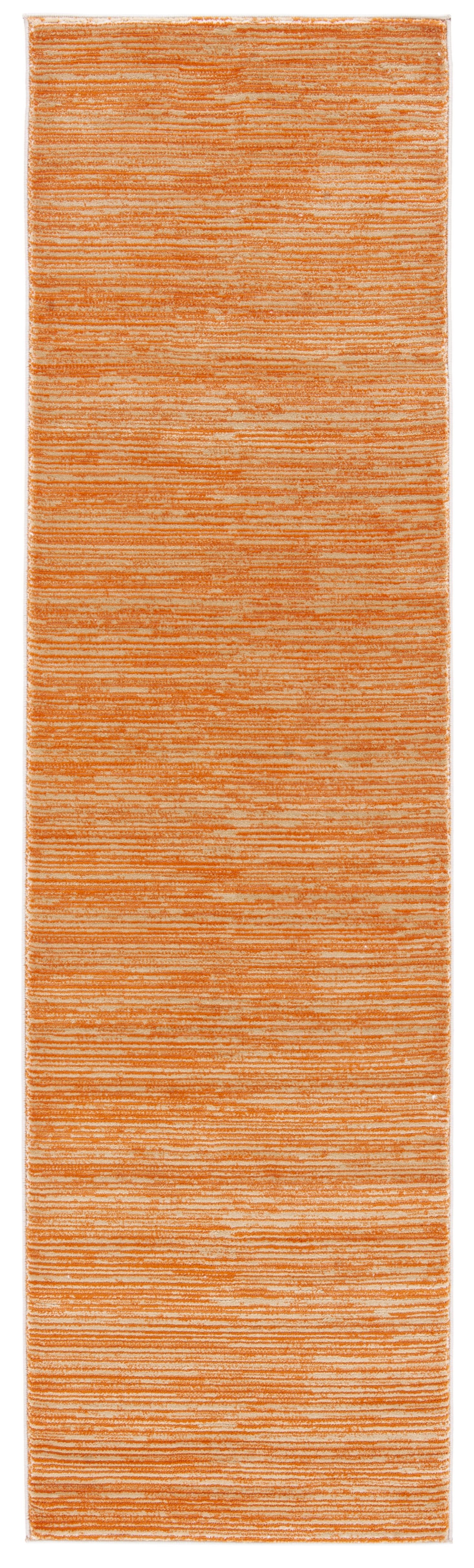 Orange and Beige Modern Ombre Runner Rug 2'2" x 6'