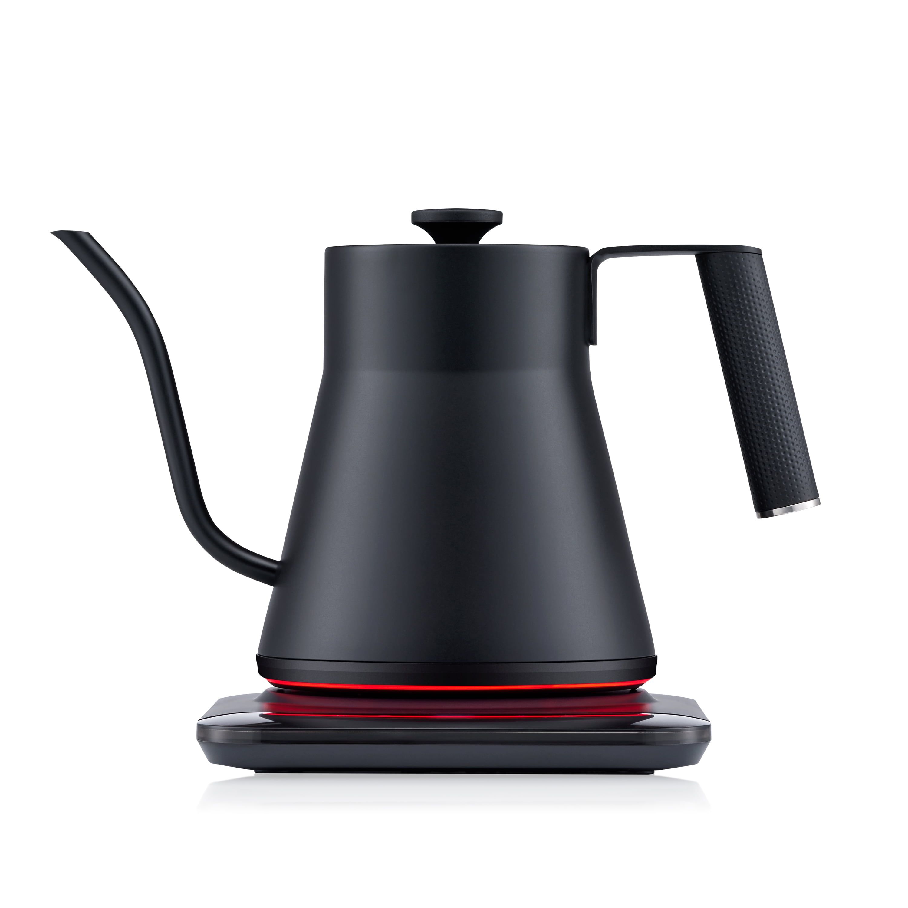 Matte Black Stainless Steel Electric Gooseneck Kettle with Precise Temperature Control