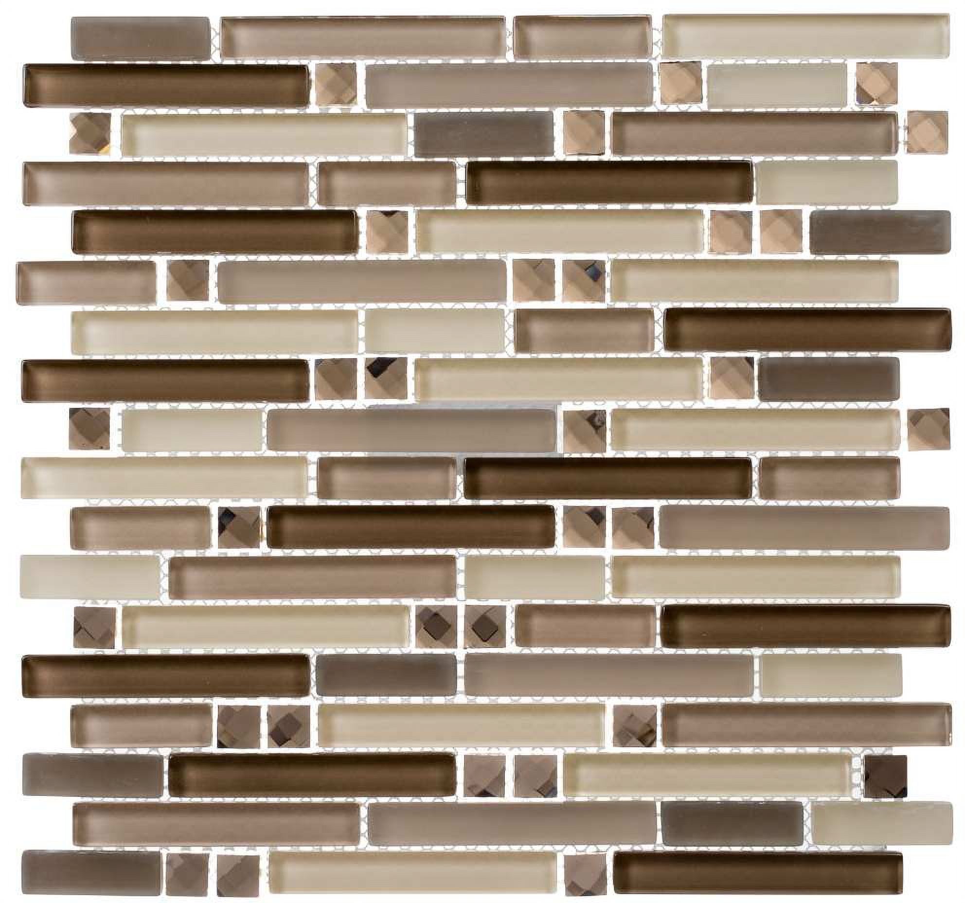 Daydream Brown Polished Marble Mosaic Tile