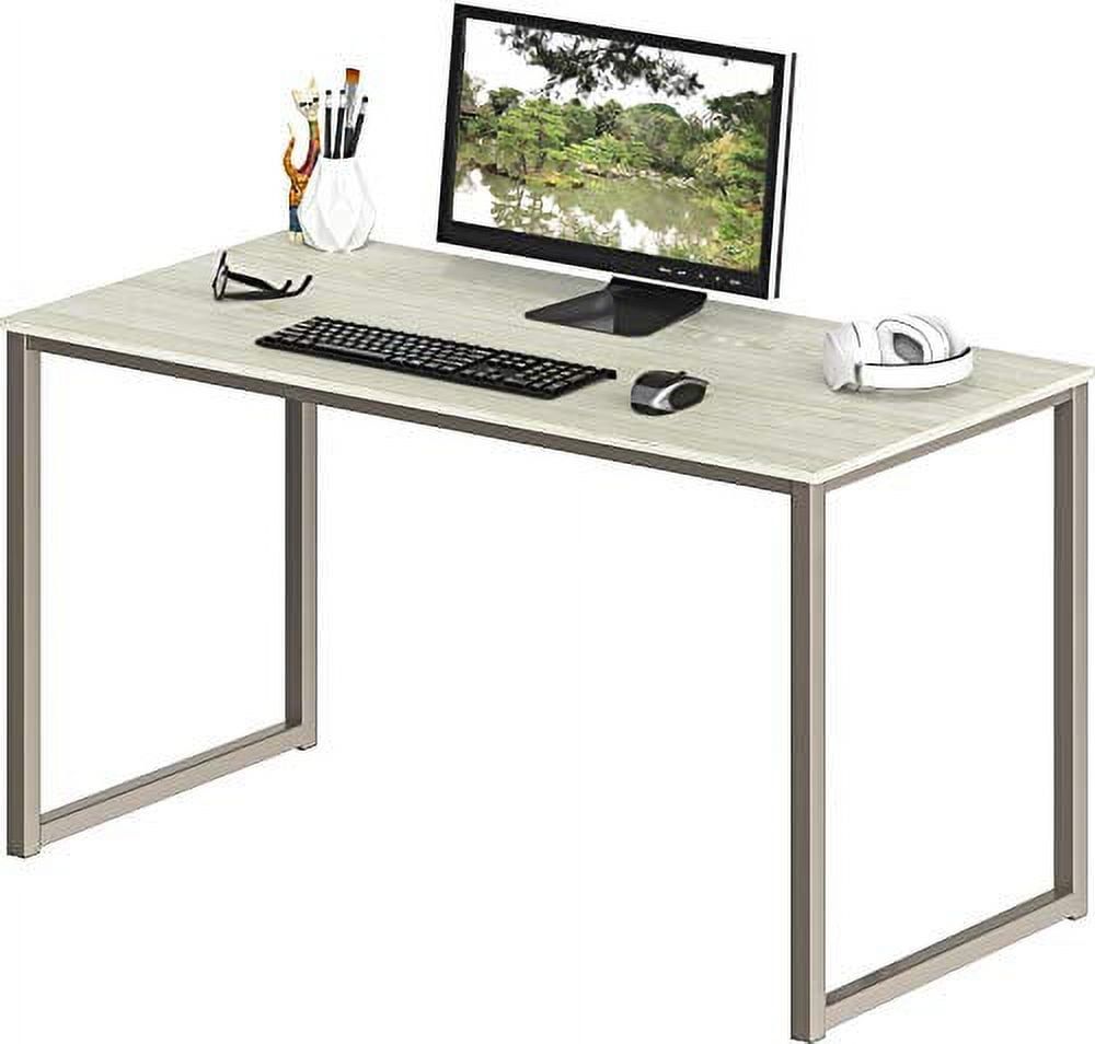 Modern Maple 48" Computer Desk with Steel Frame