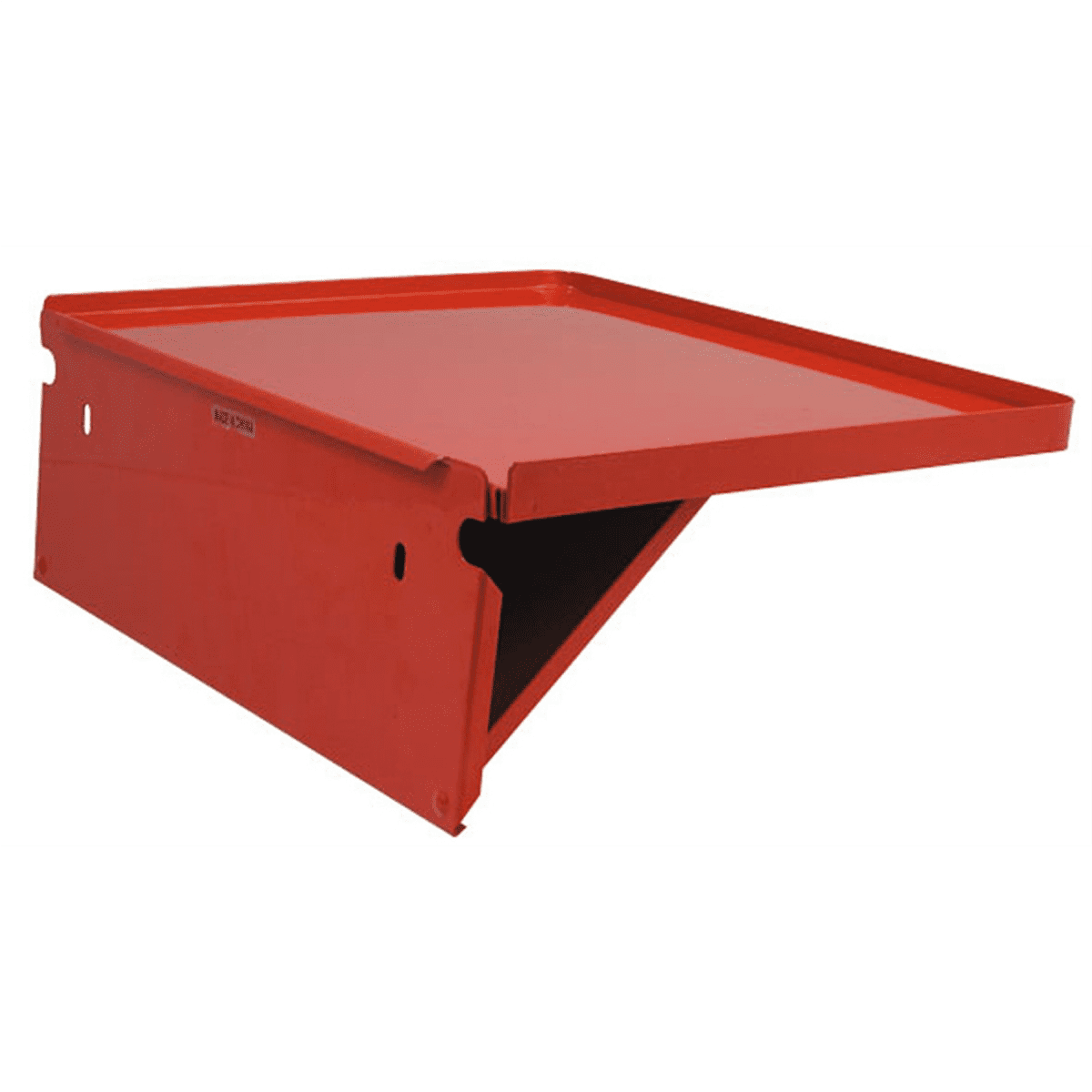 Red Steel Foldable Side Work Bench Shelf