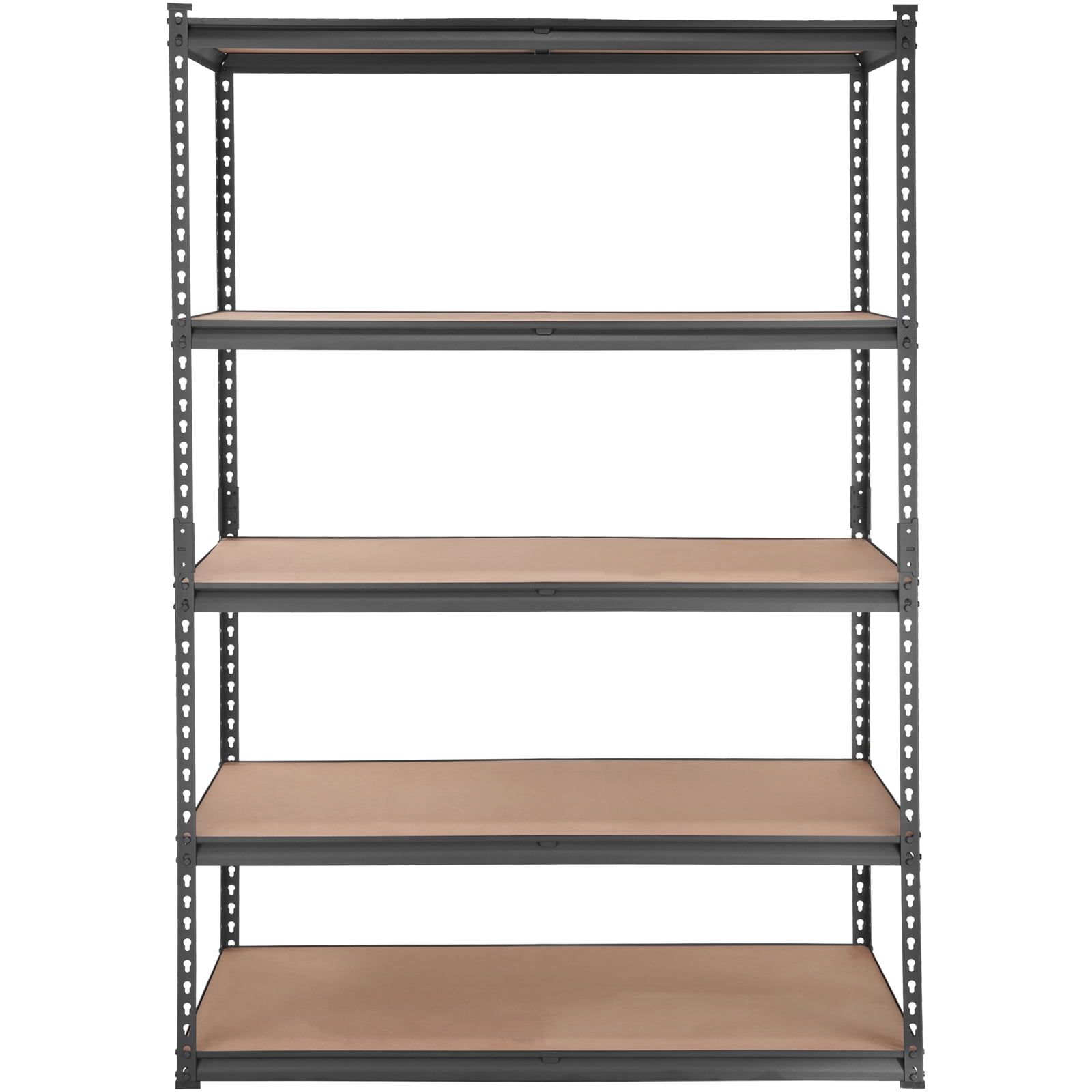 Heavy Duty Black Metal 5-Tier Adjustable Garage Shelving Unit