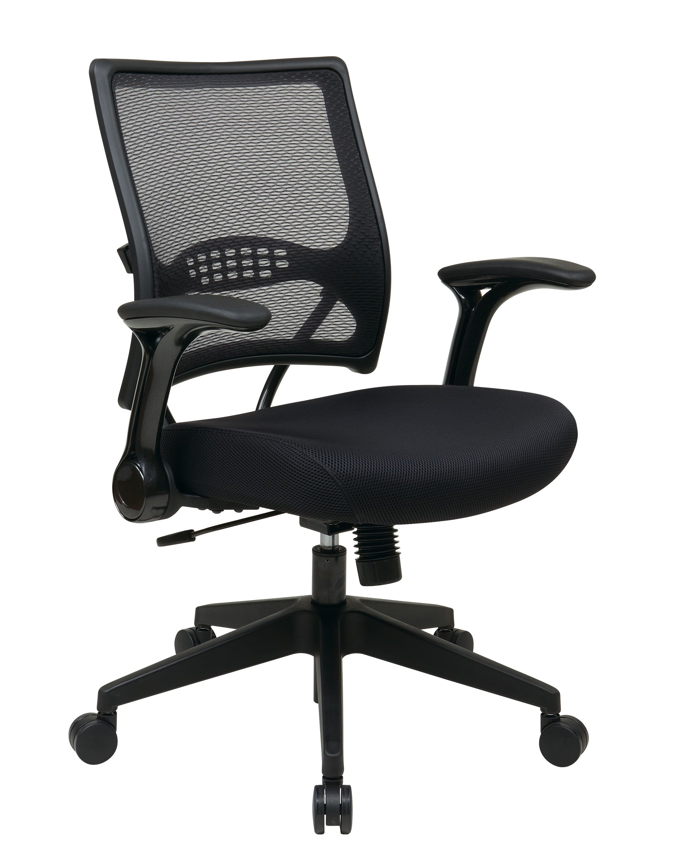 Black Mesh Executive Swivel Office Chair with Adjustable Arms