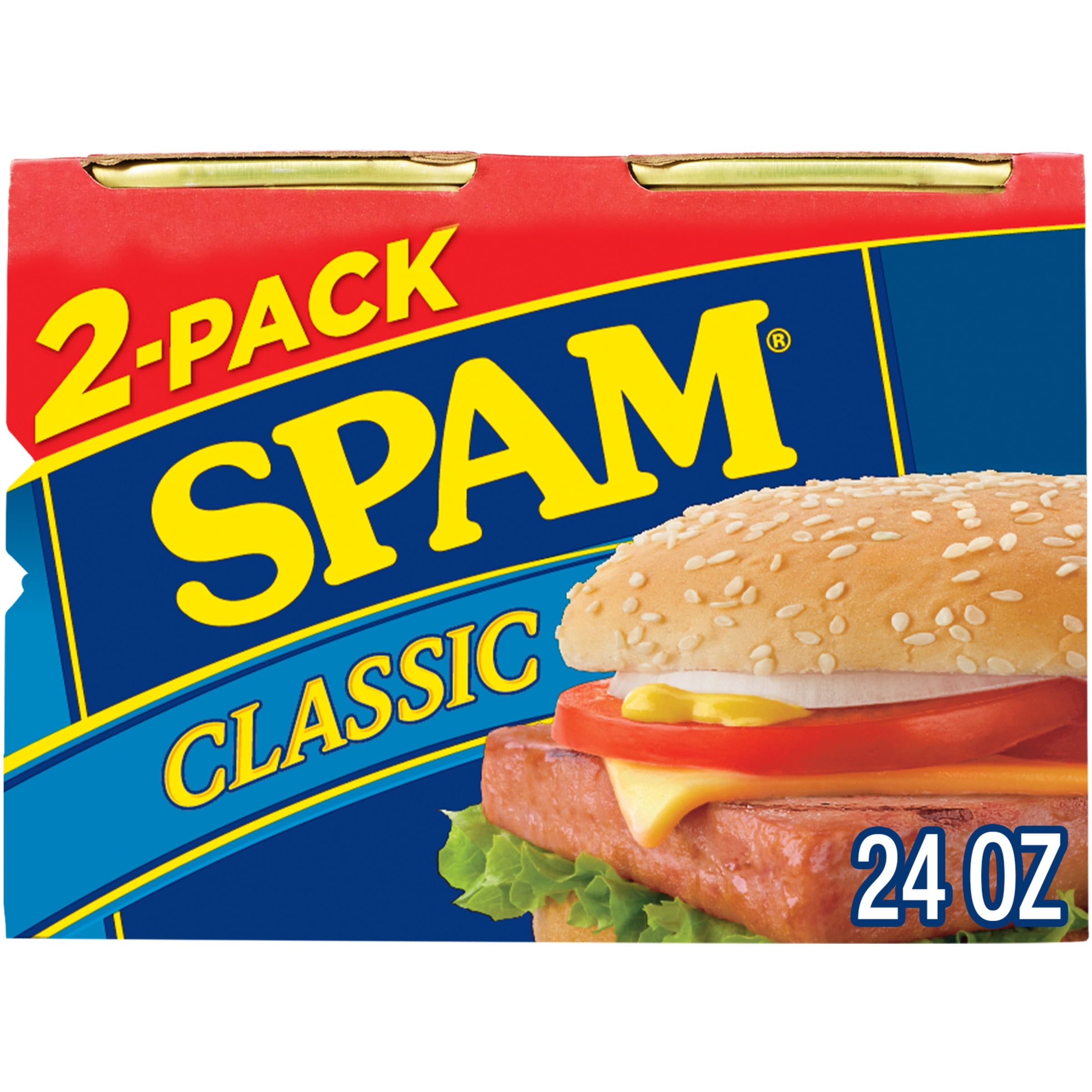 SPAM Classic Gluten-Free Canned Pork and Ham, 24 oz (2 Pack)