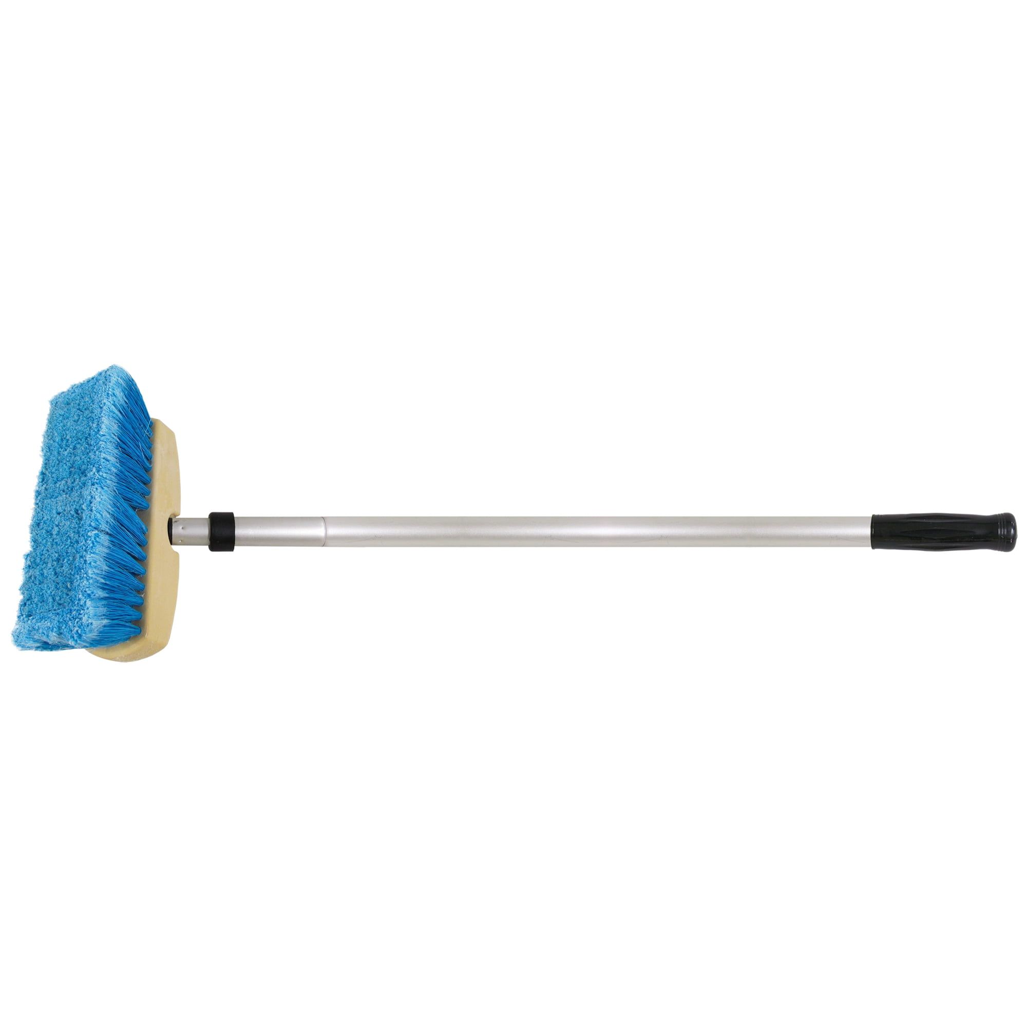 Telescoping Aluminum Handle with Blue Polypropylene Deck Brush