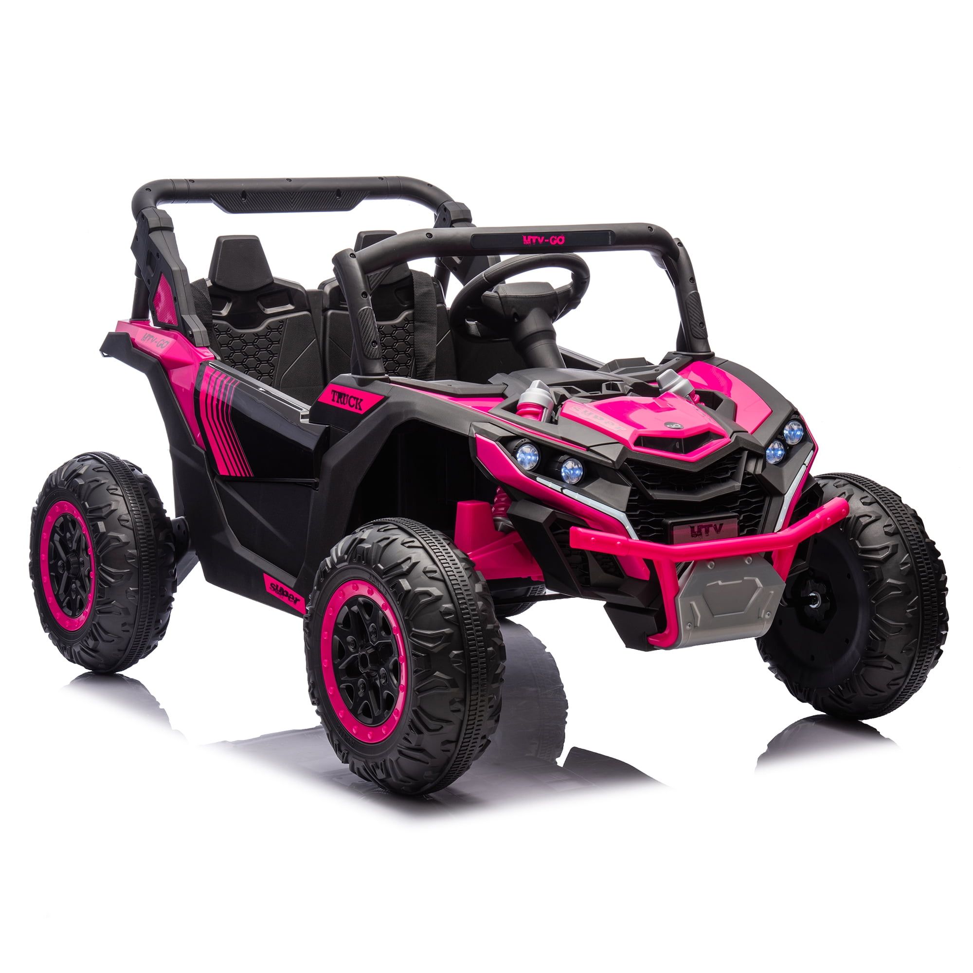 24V Pink Dual Seat Off-Road UTV with Remote Control