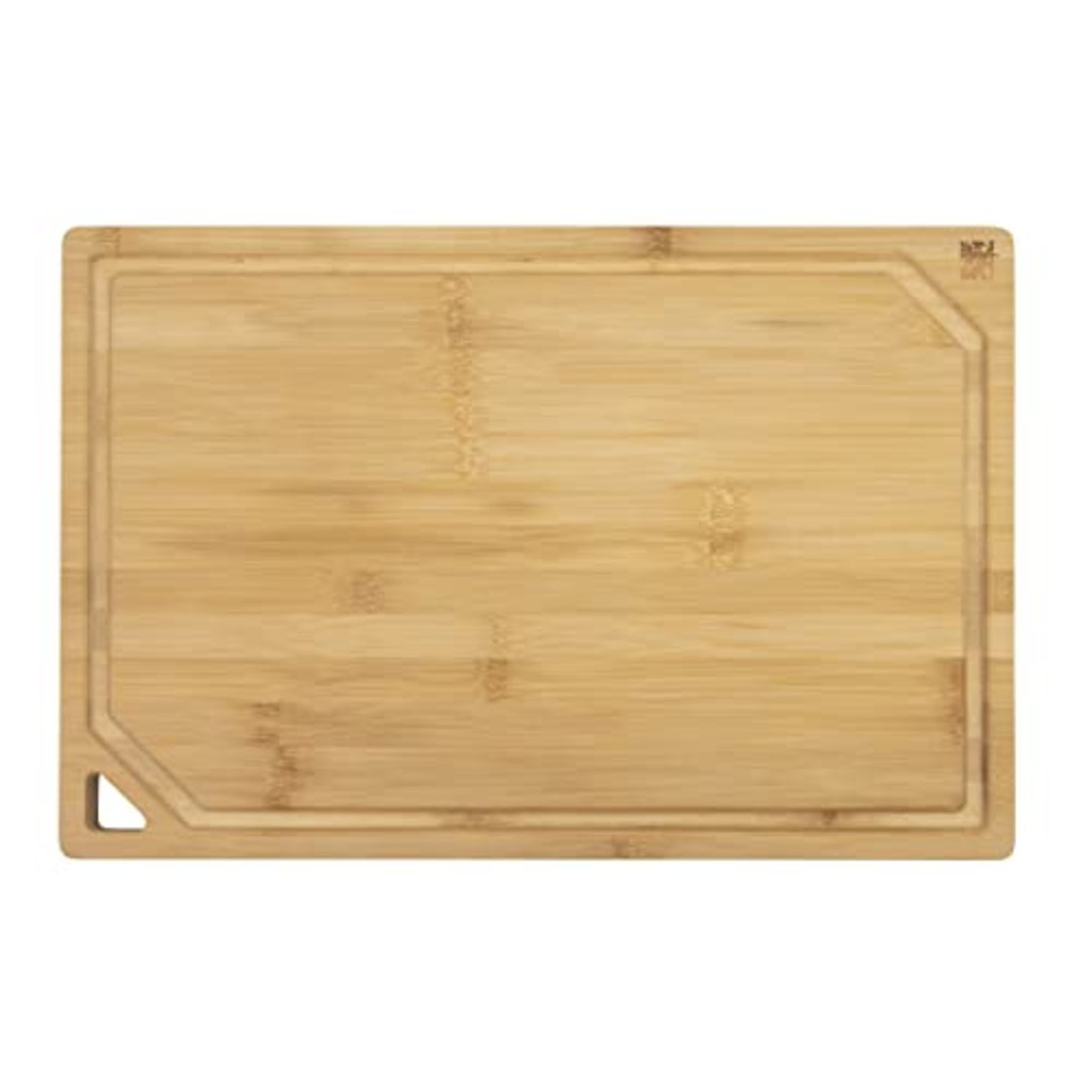 Extra-Large Bamboo Cutting Board with Juice Trench and Handles