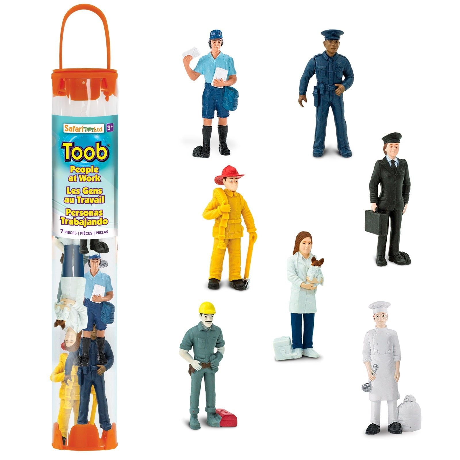 People at Work Miniature Figurine Set with 7 Characters