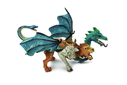 Chimera Mythical Hybrid Creature Figurine with Dragon Wings