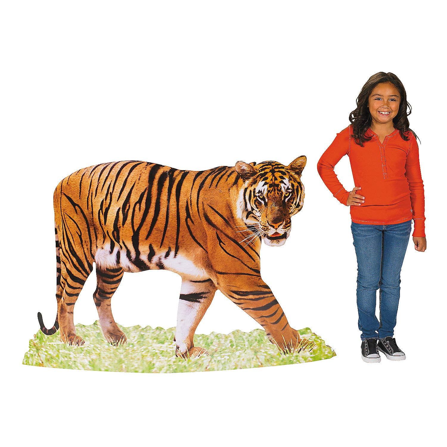 Realistic Tiger Cardboard Stand-Up Party Decor, 5 Feet