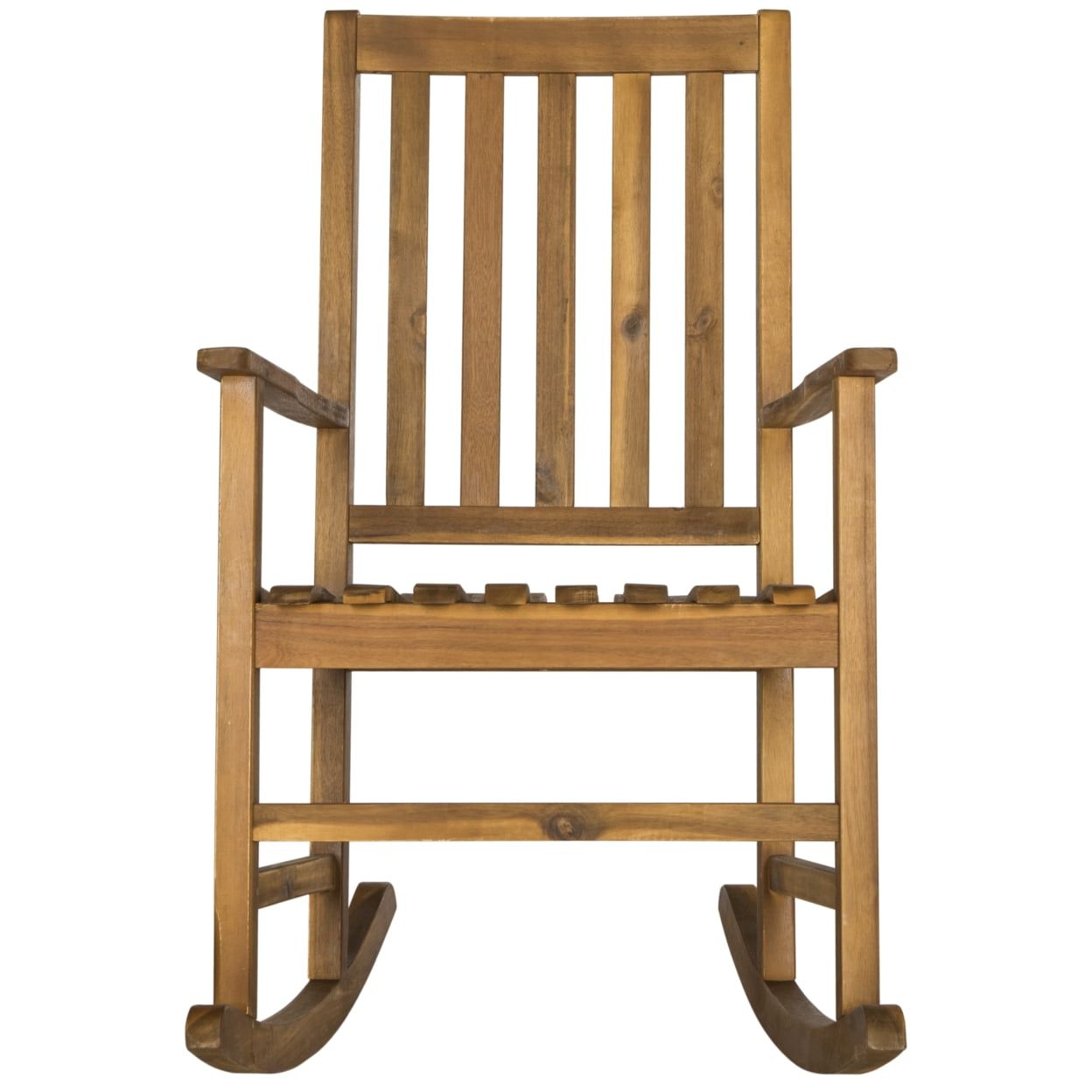 Barstow Teak Wooden Rocking Chair with Arms