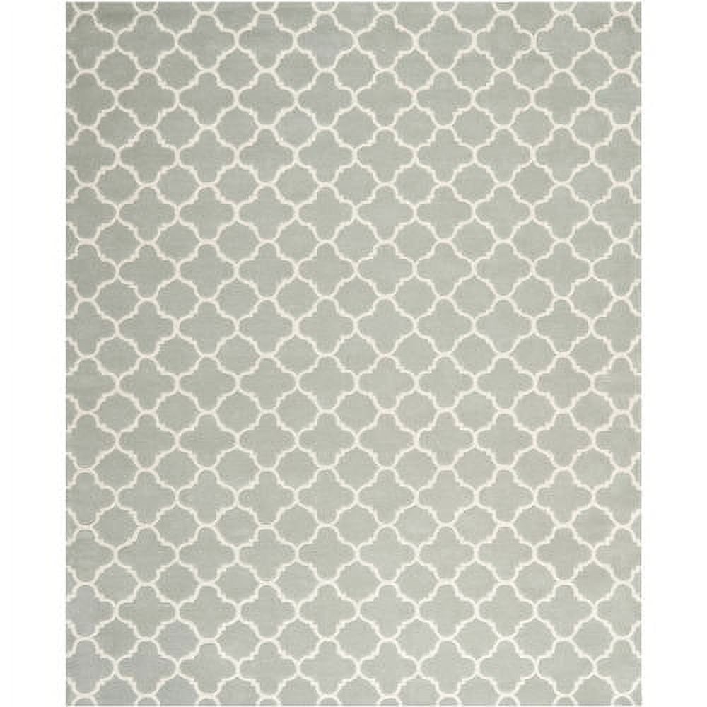 Hand-Tufted Elegance Gray Wool 24" Tufted Accent Rug