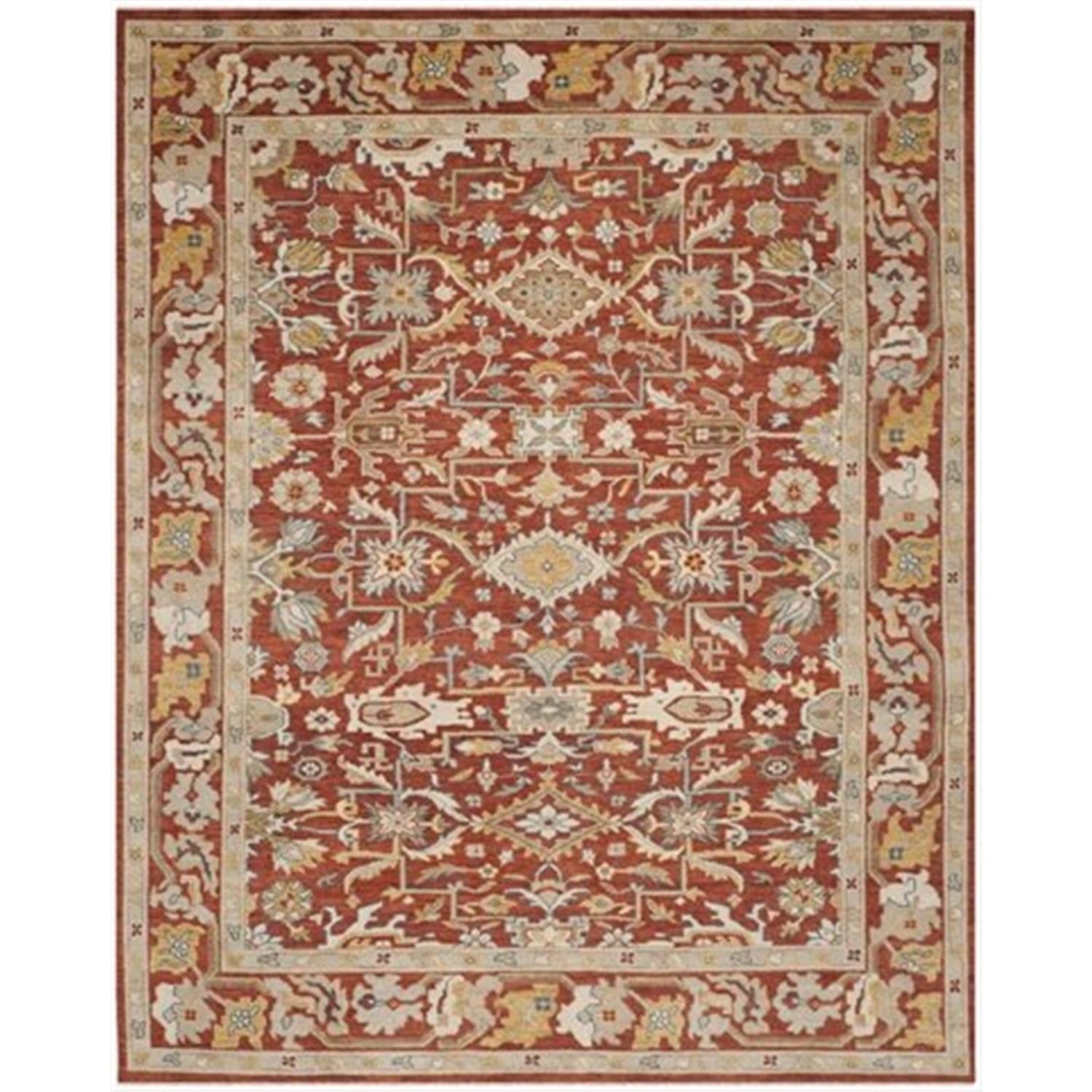 Sultanabad Gray Elegance Hand-Knotted Wool 10' x 14' Area Rug